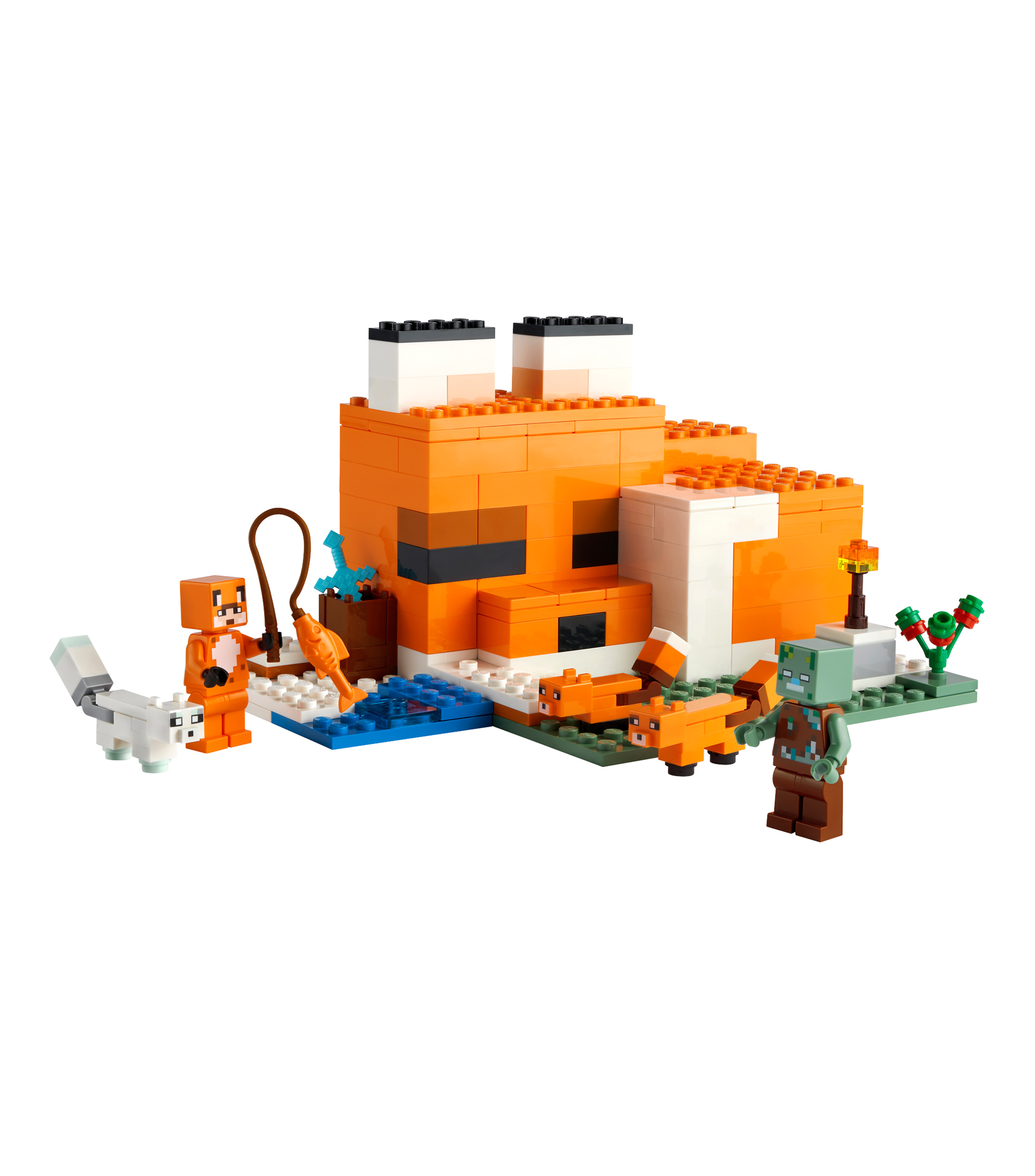 Lego Minecraft, El Refugio-Zorro 21178