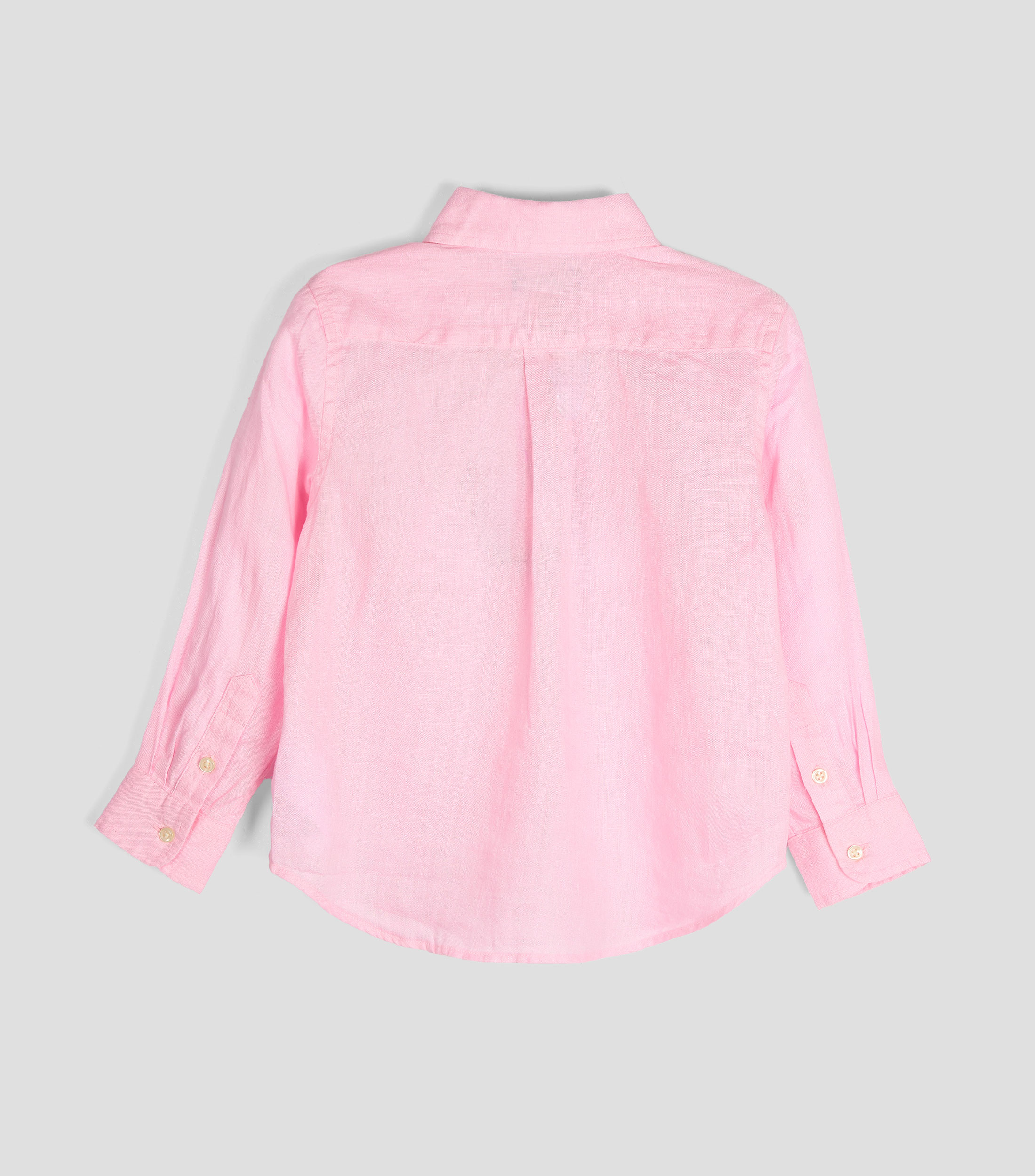 Camisa lisa manga larga Bebé