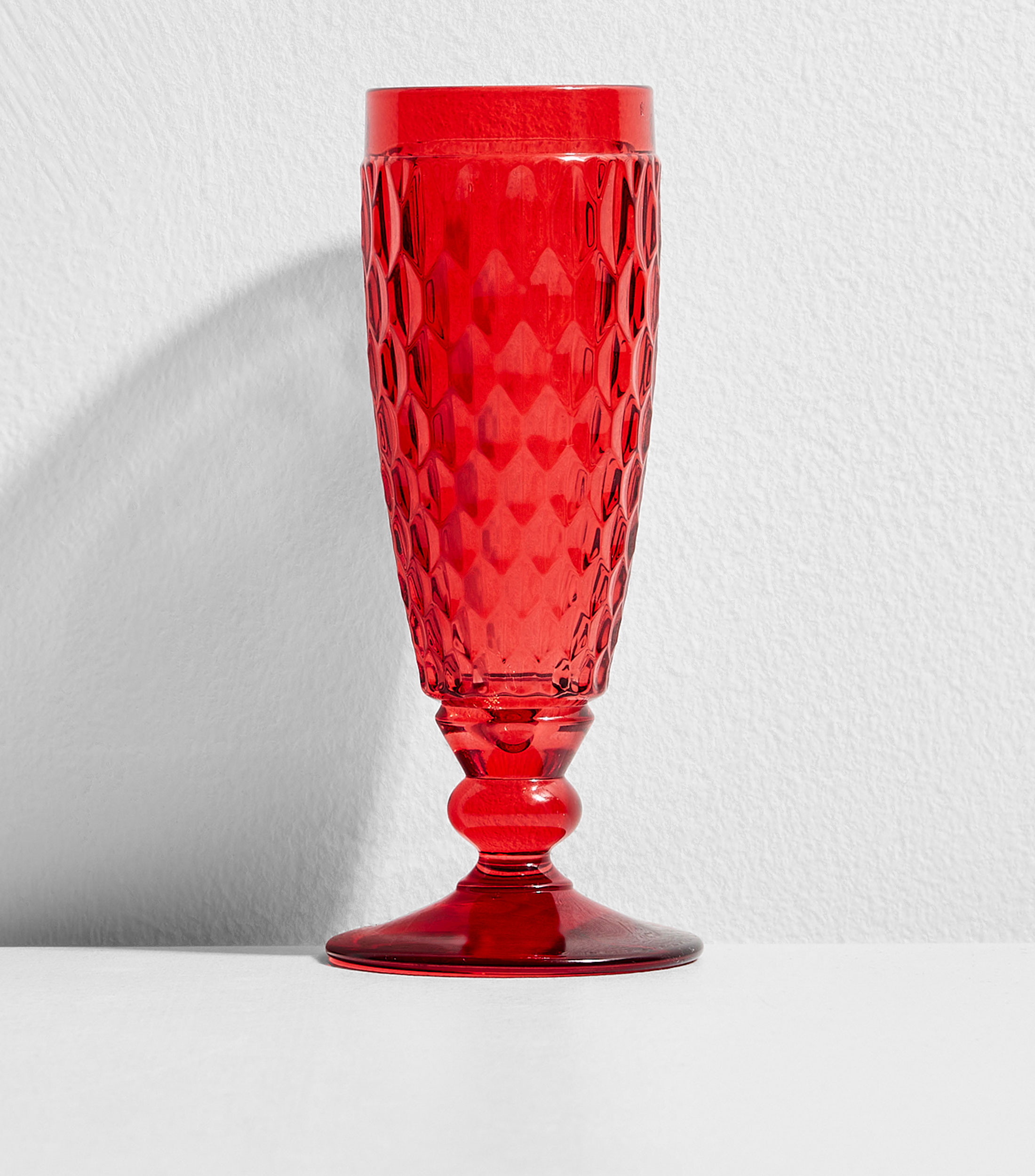 Copa para champagne tipo flauta Boston Rojo