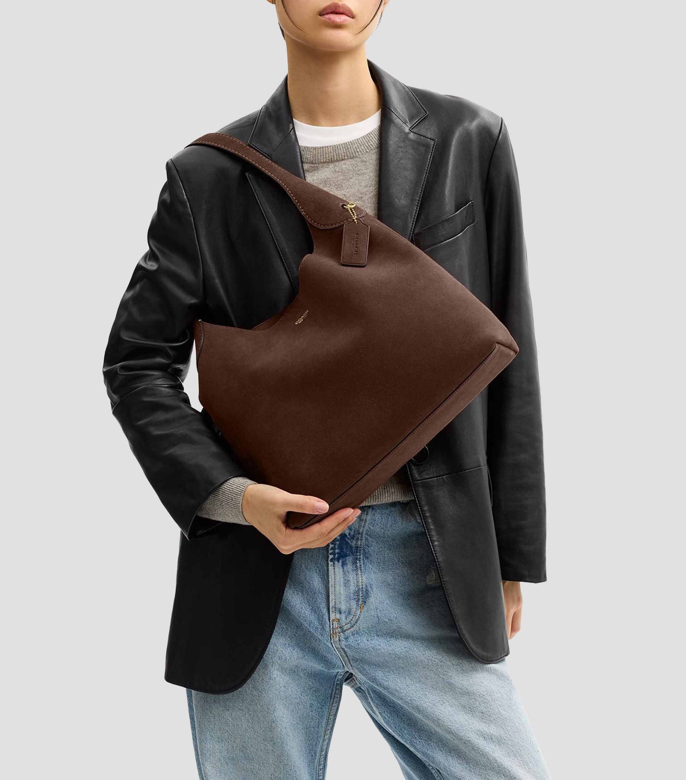 Bolsa shoulder de ante Brooklyn 34 lisa Mujer