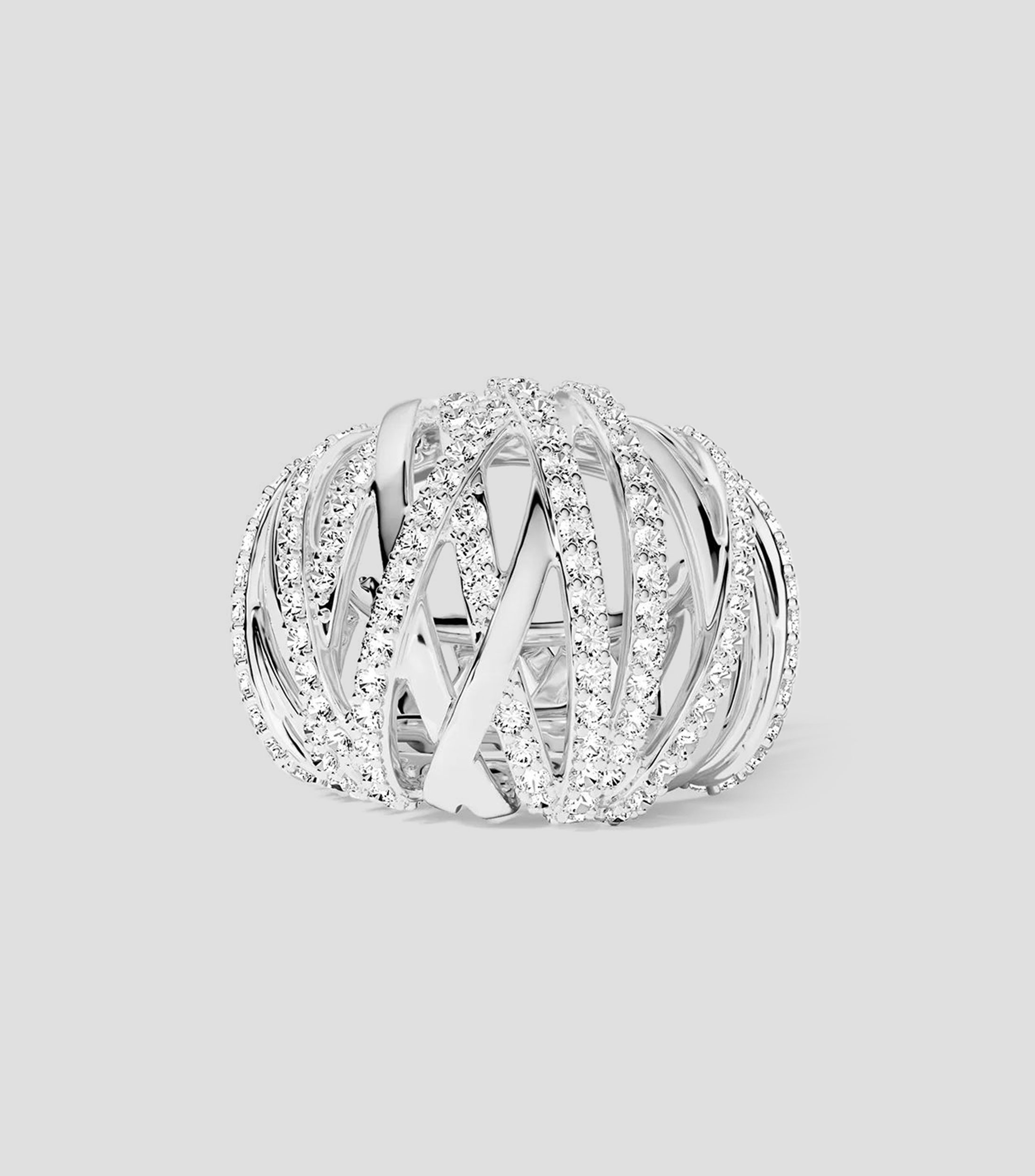 Anillo en plata .925 con incrustación de zirconia Mujer