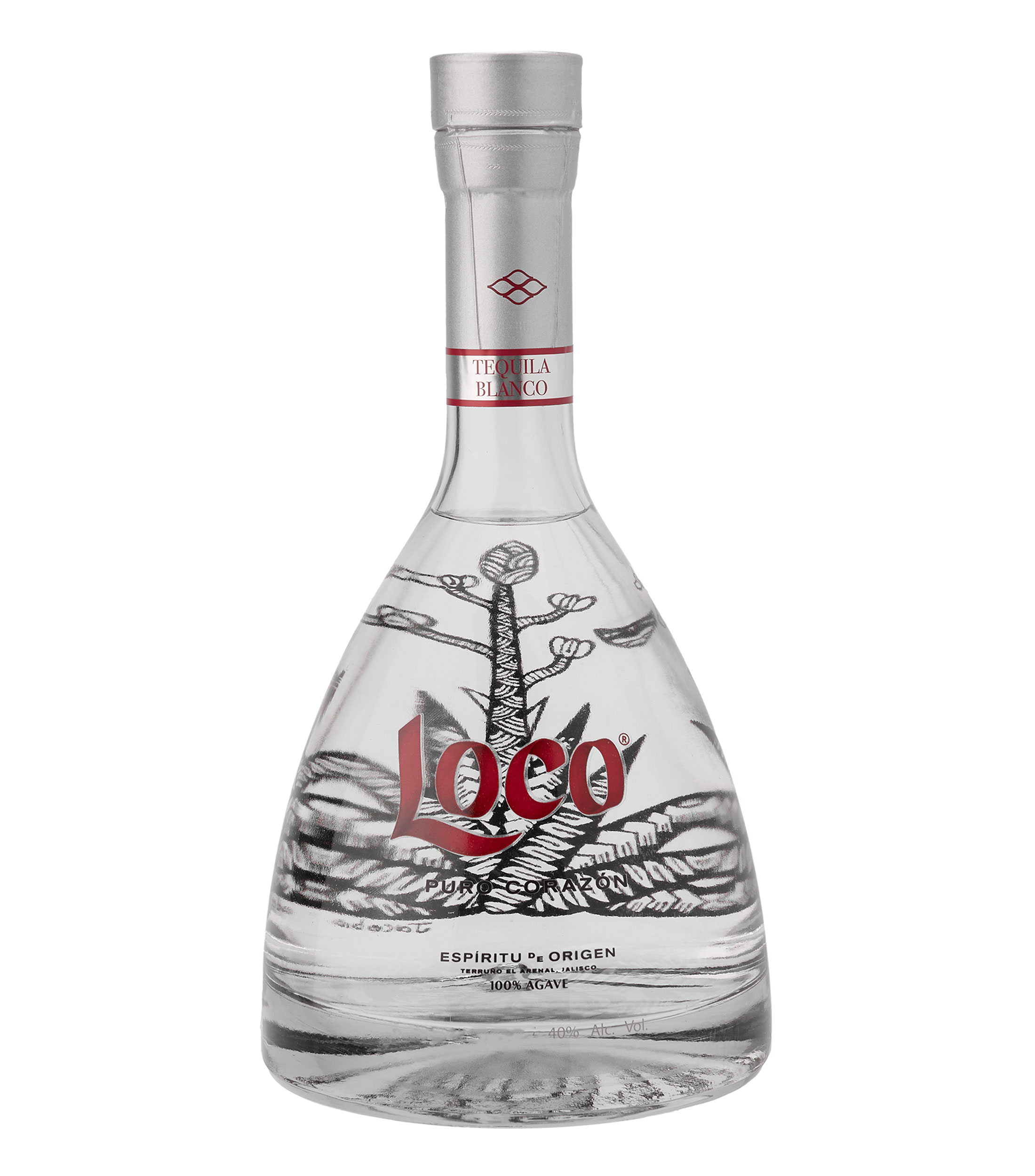 Tequila blanco Puro Corazón Edición Limitada Murciélago, 750 ml