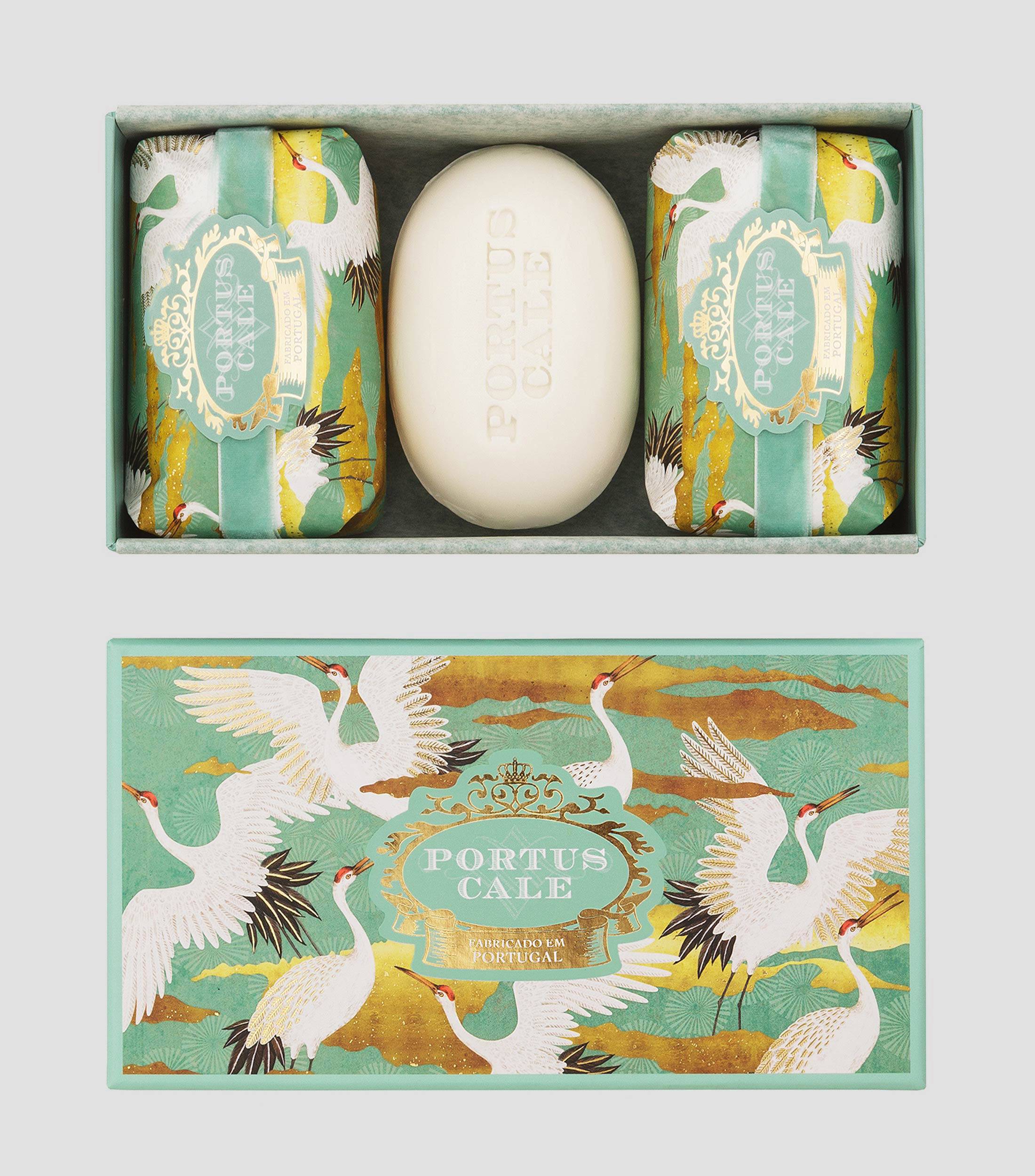 Set 3 Jabones Perfumados White Crane