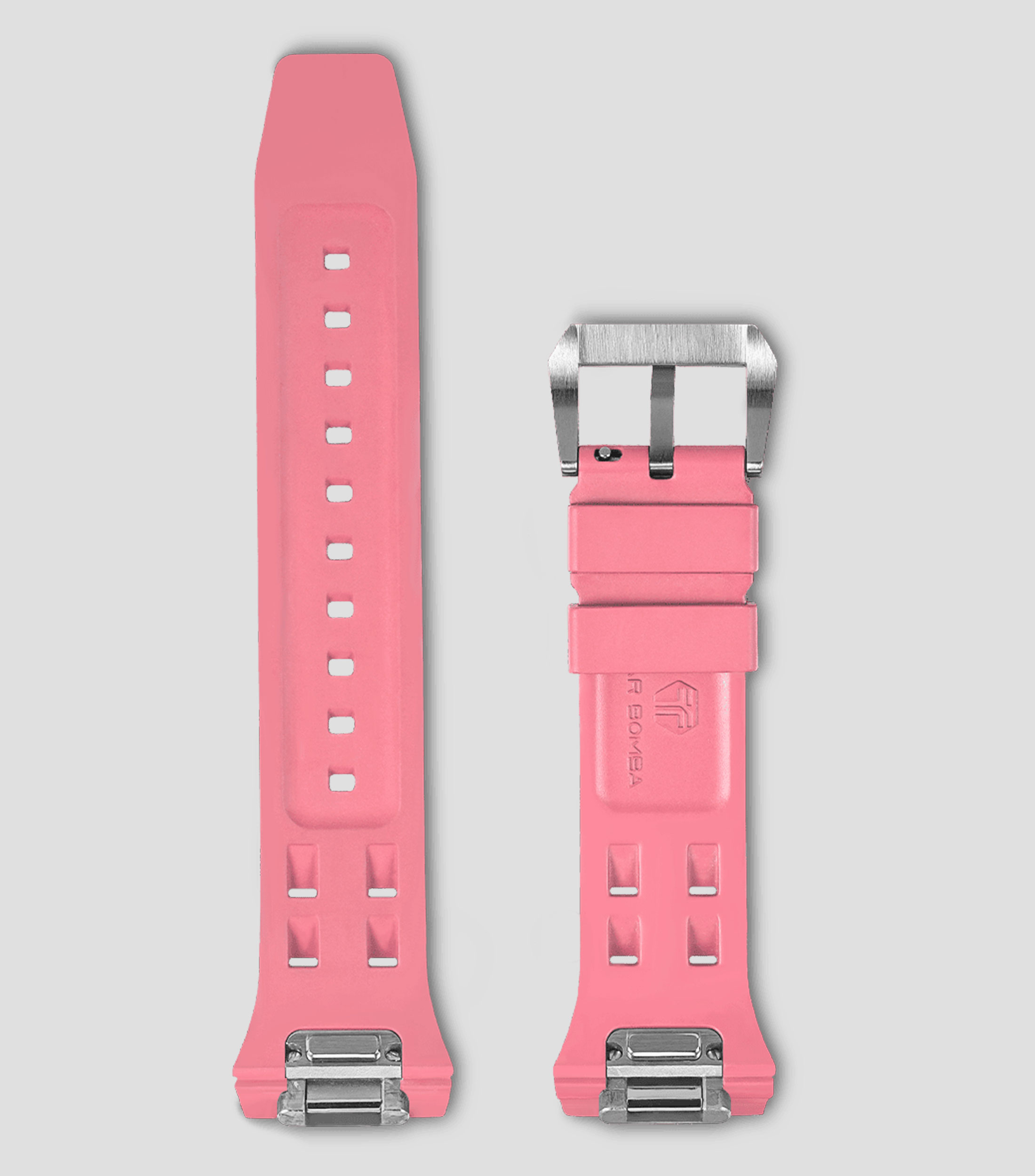 Extensible para reloj Atómica en caucho rosa