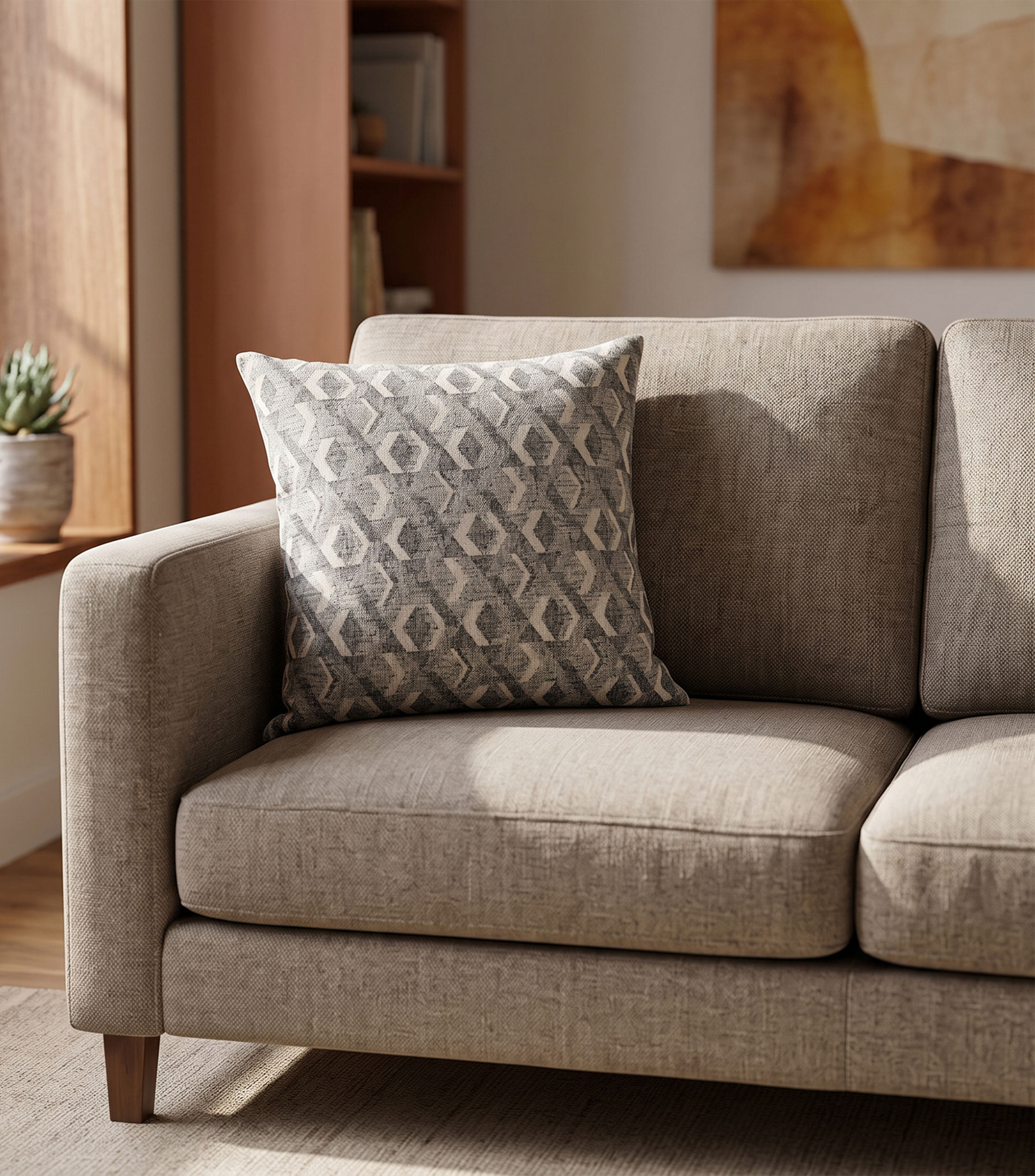 Cojín decorativo Monaco Gris
