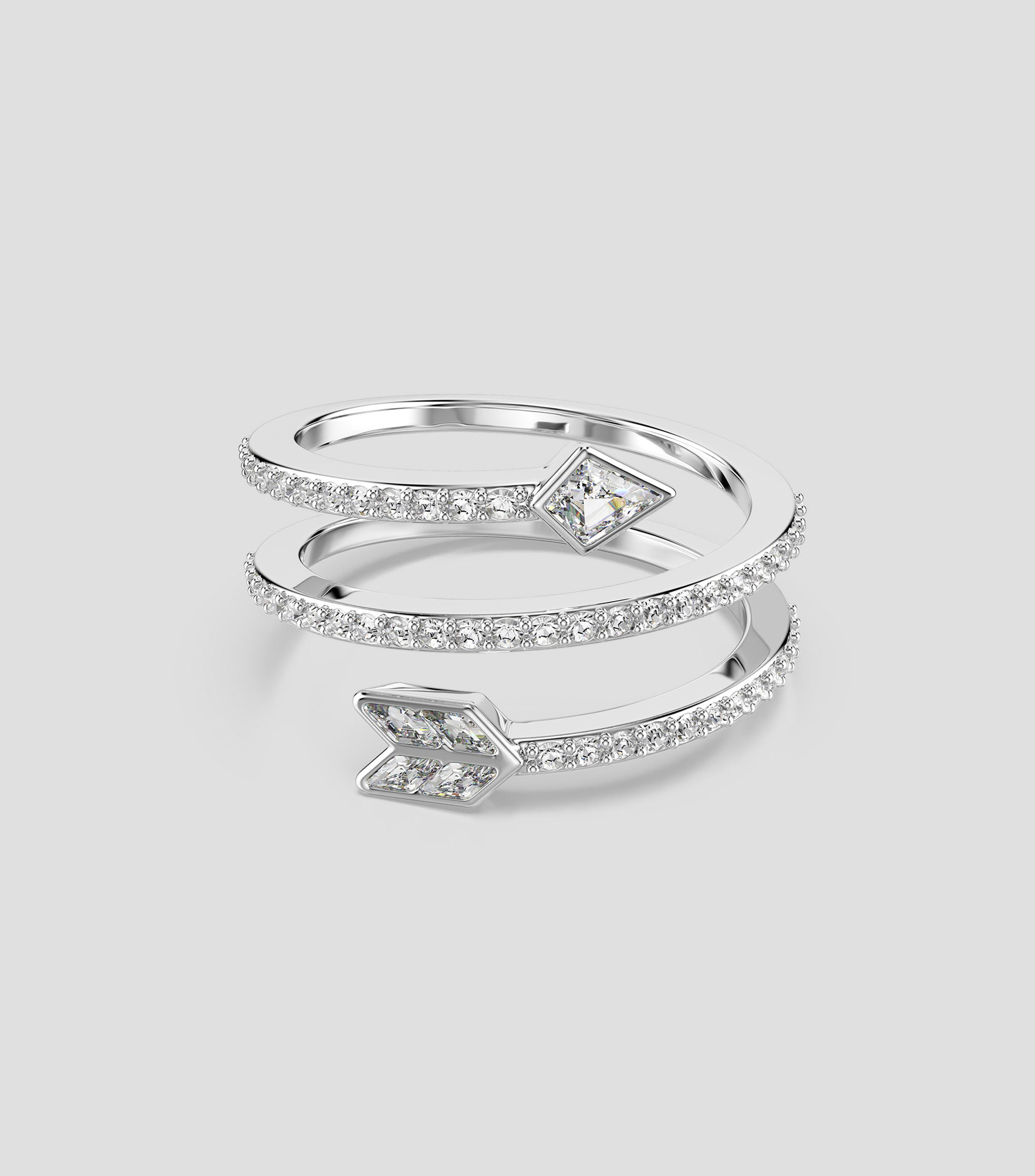 Anillo Flecha con cristales Mujer