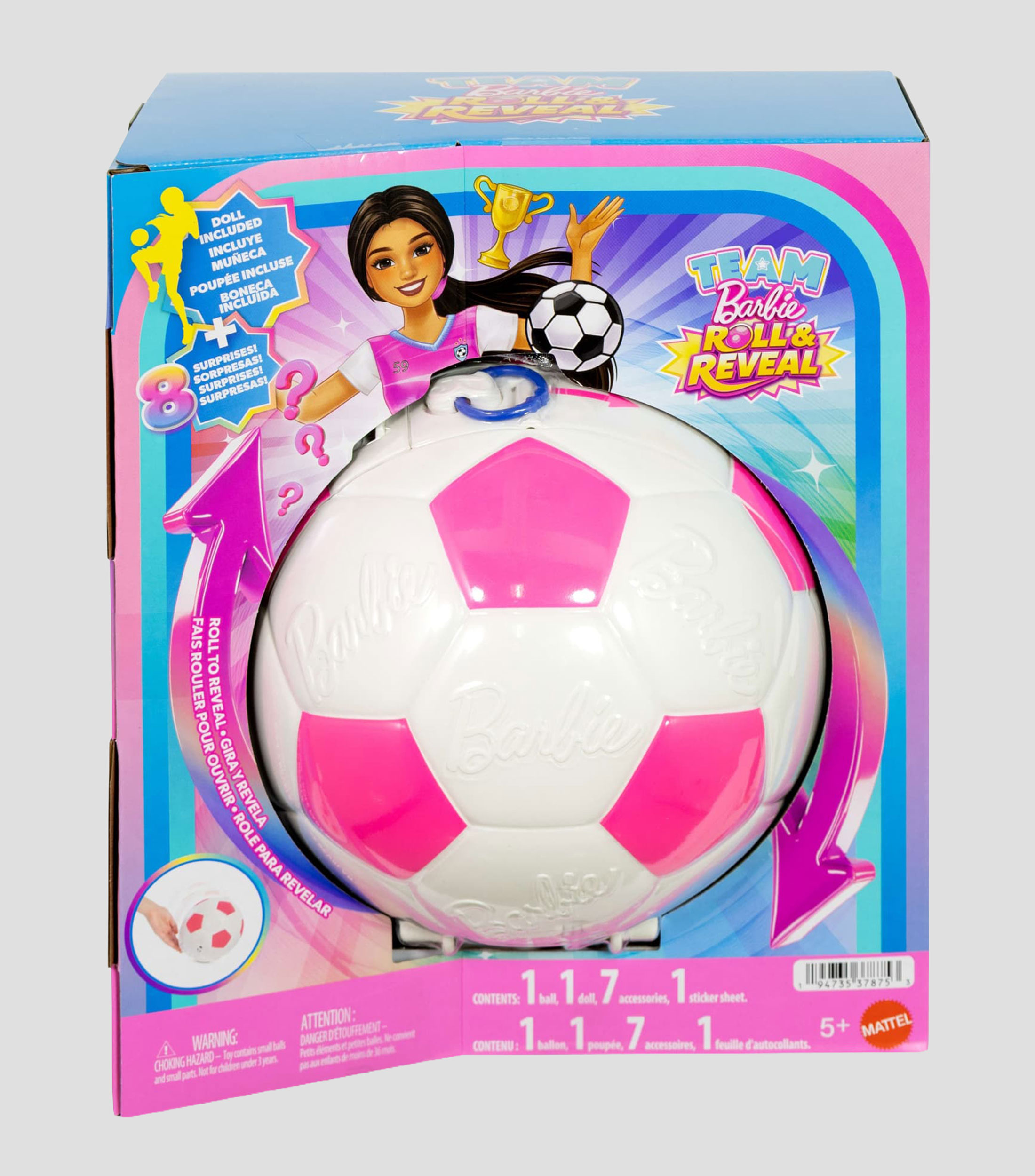 Muñeca Sorpresa Barbie Profesiones - Jugadora de Fútbol