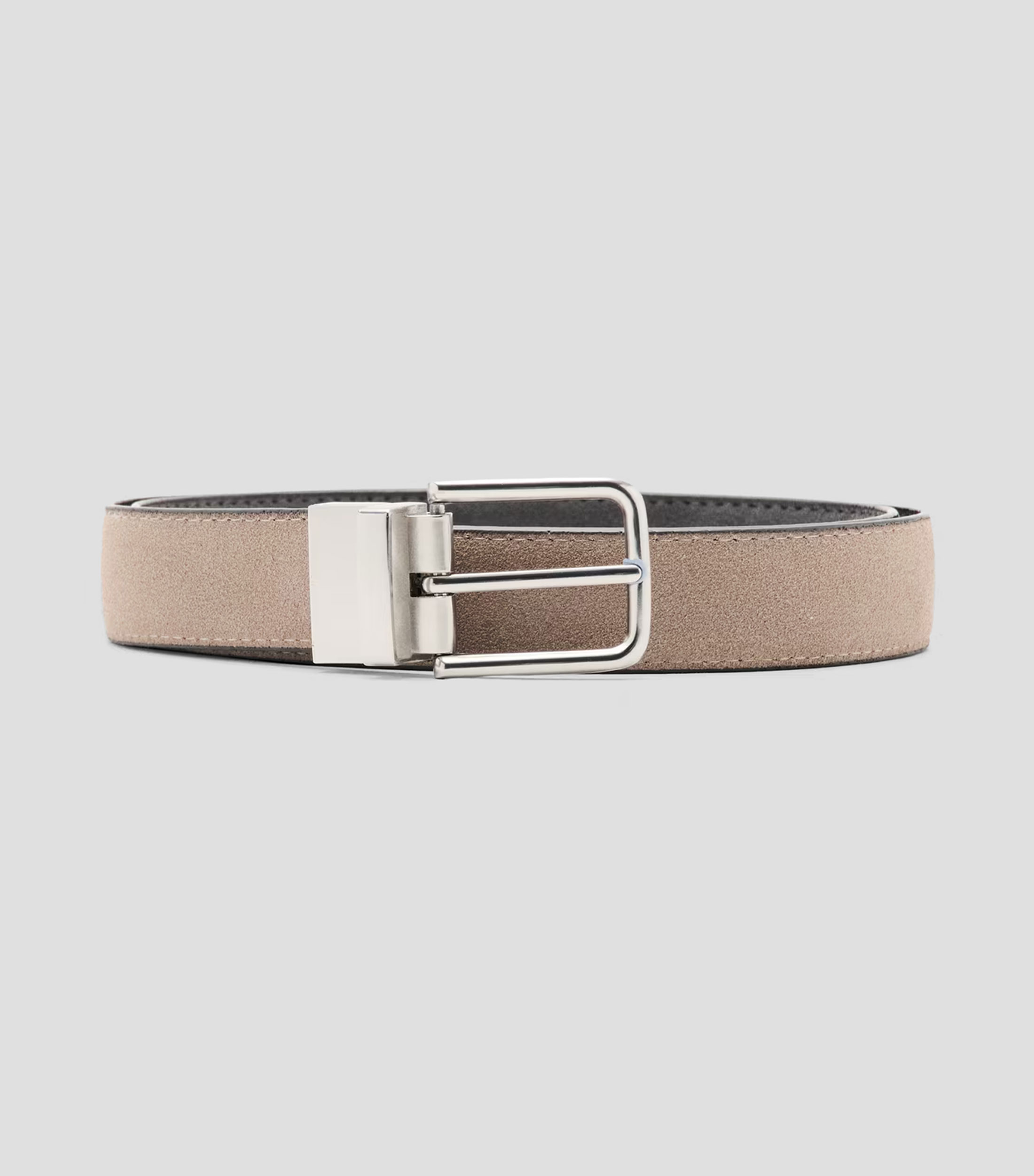 Cinturón reversible en piel casual Hombre