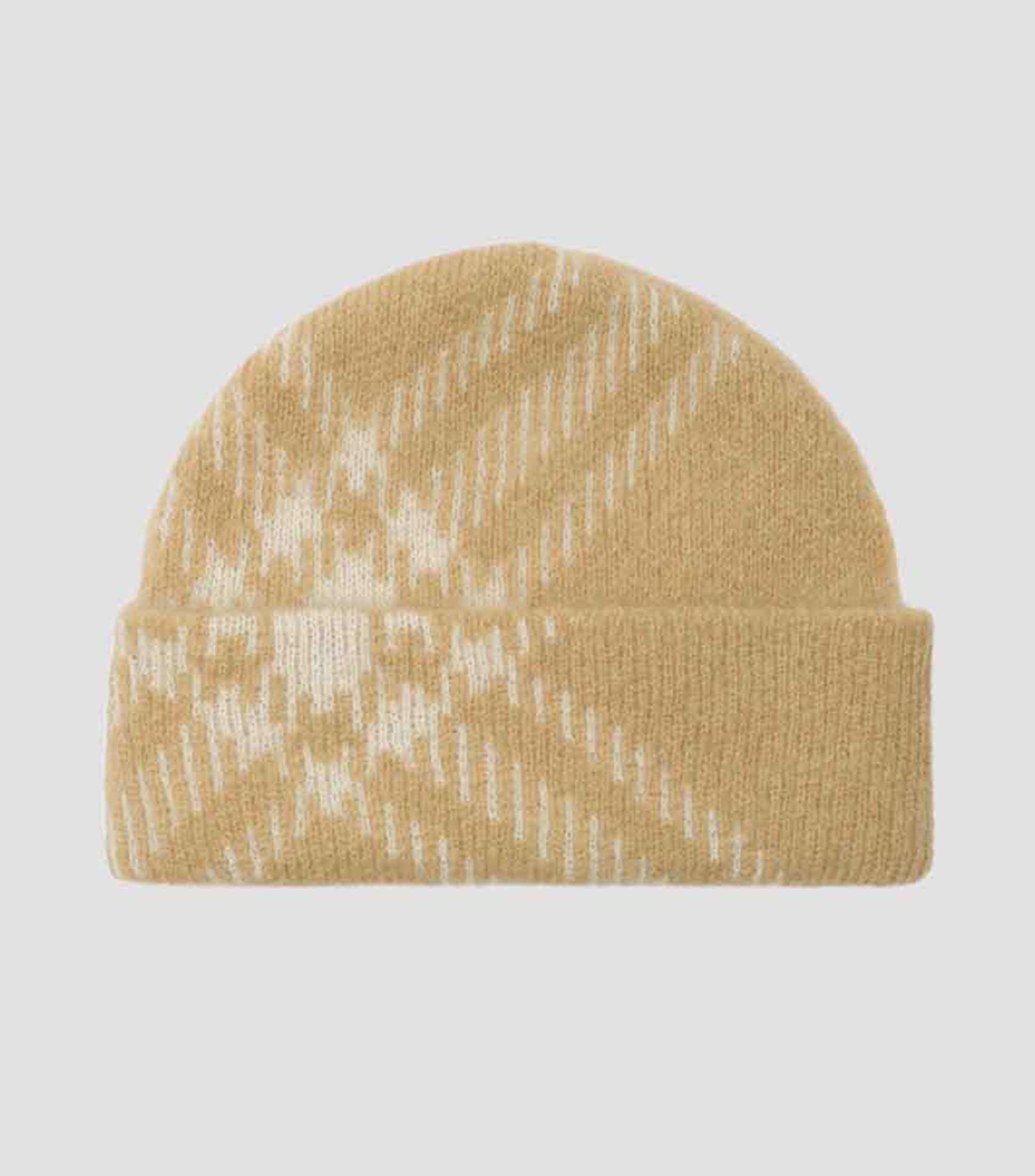 Gorro en tejido de punto a cuadros Hombre