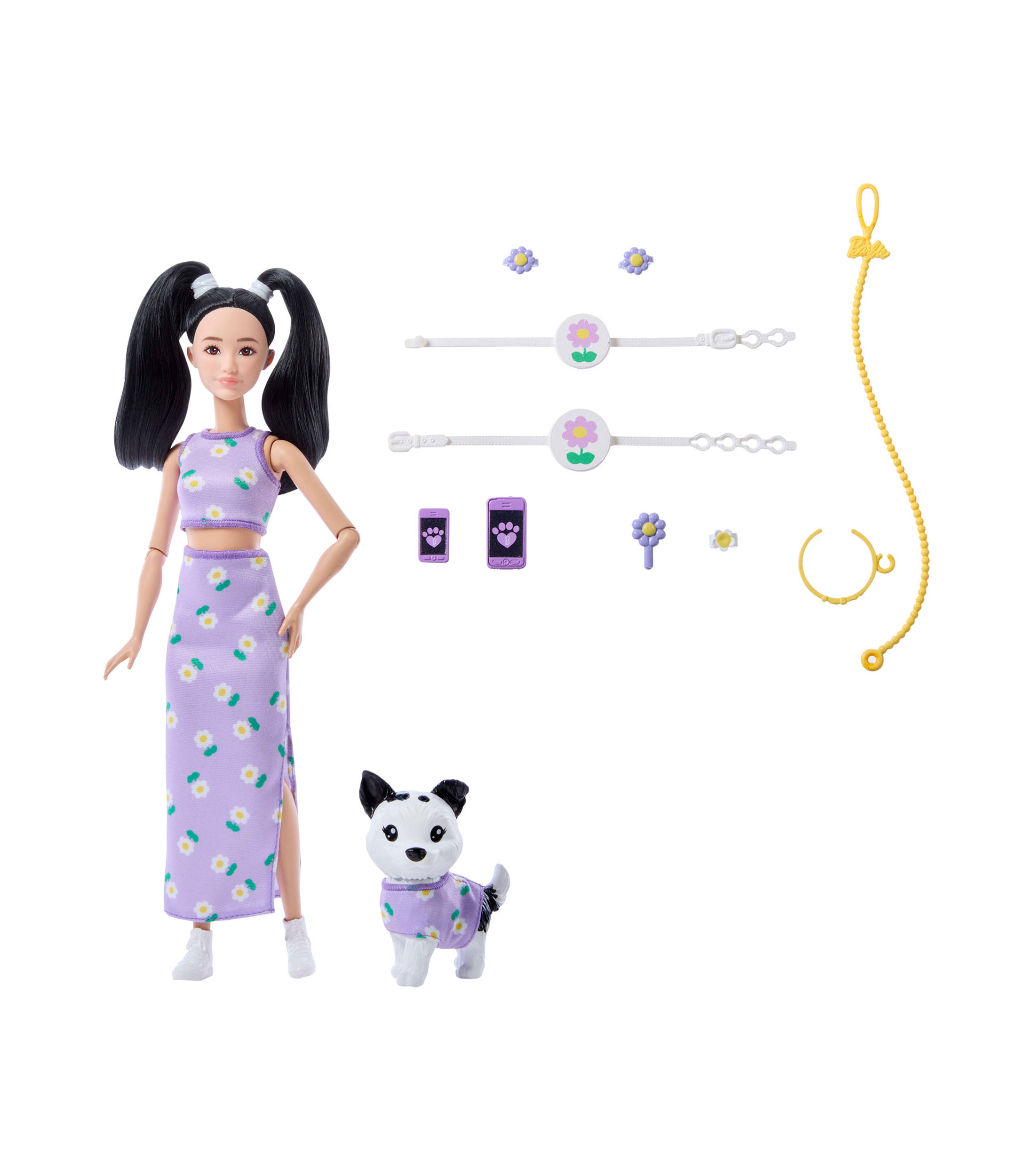 Barbie Fashion & Beauty Muñeca Looks Iguales Renee y Perrito