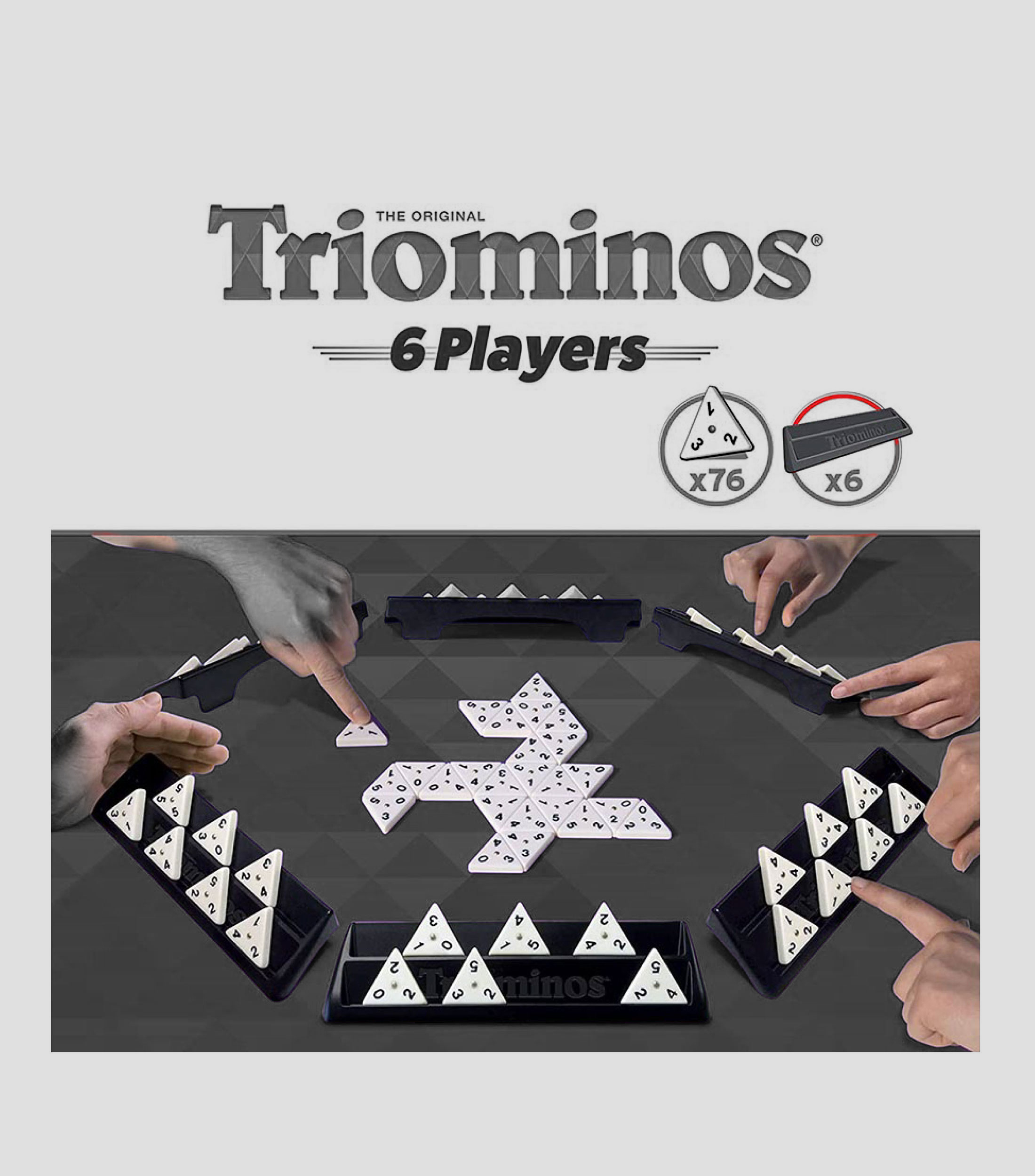 Juego de Mesa Triominos de 6 Jugadores