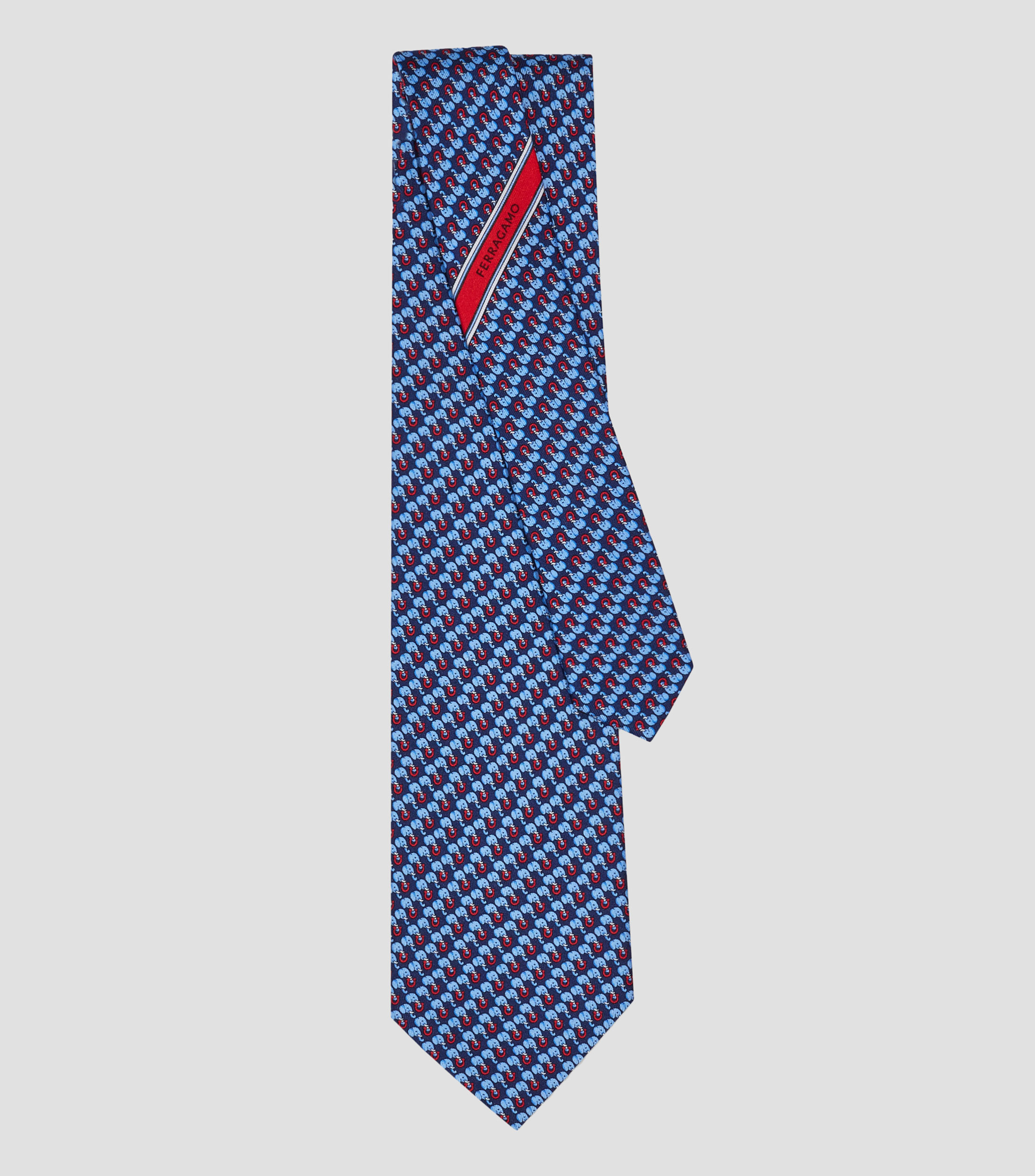 Corbata de seda estampado Elefante