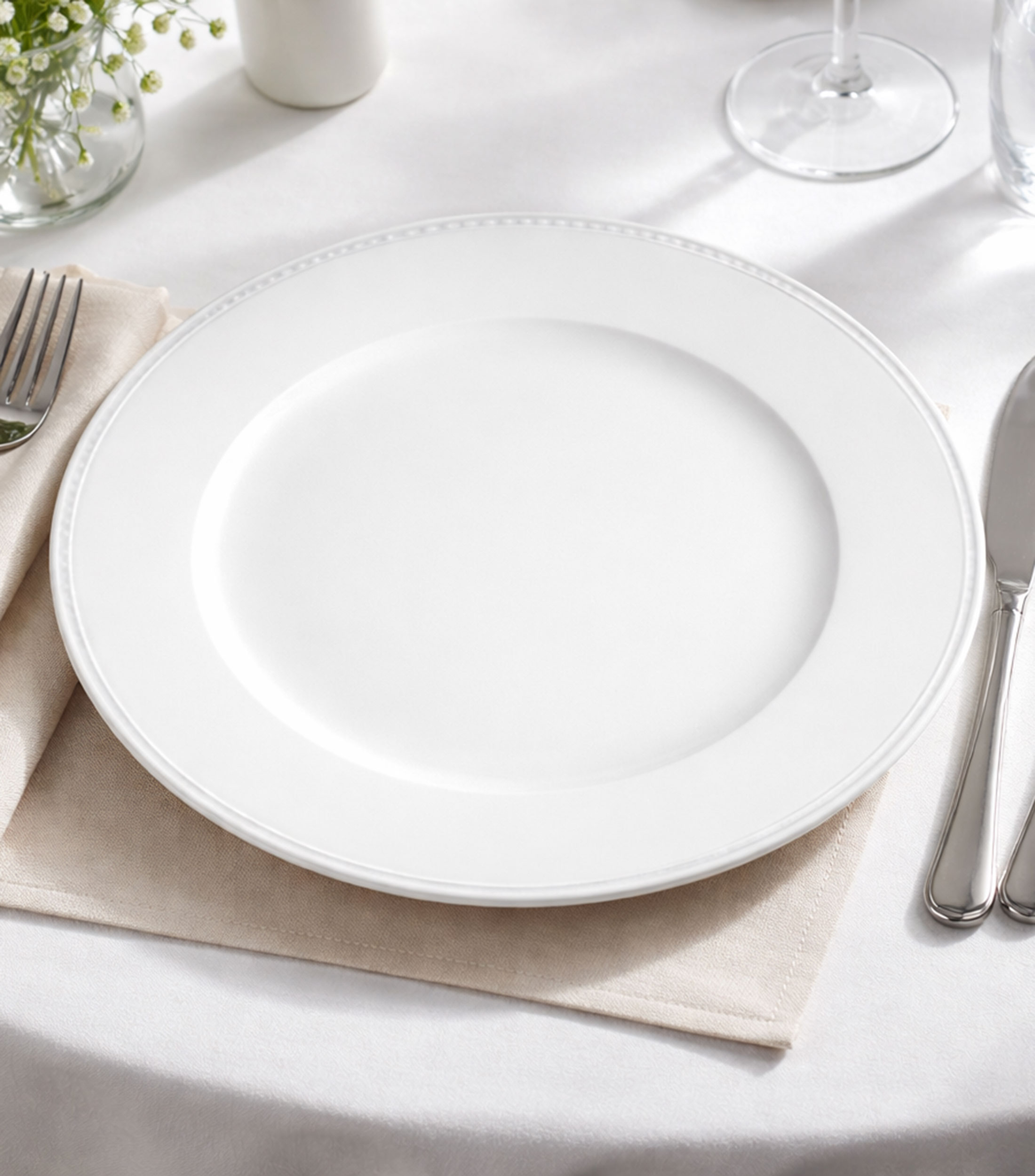 Plato trinche Perla en porcelana