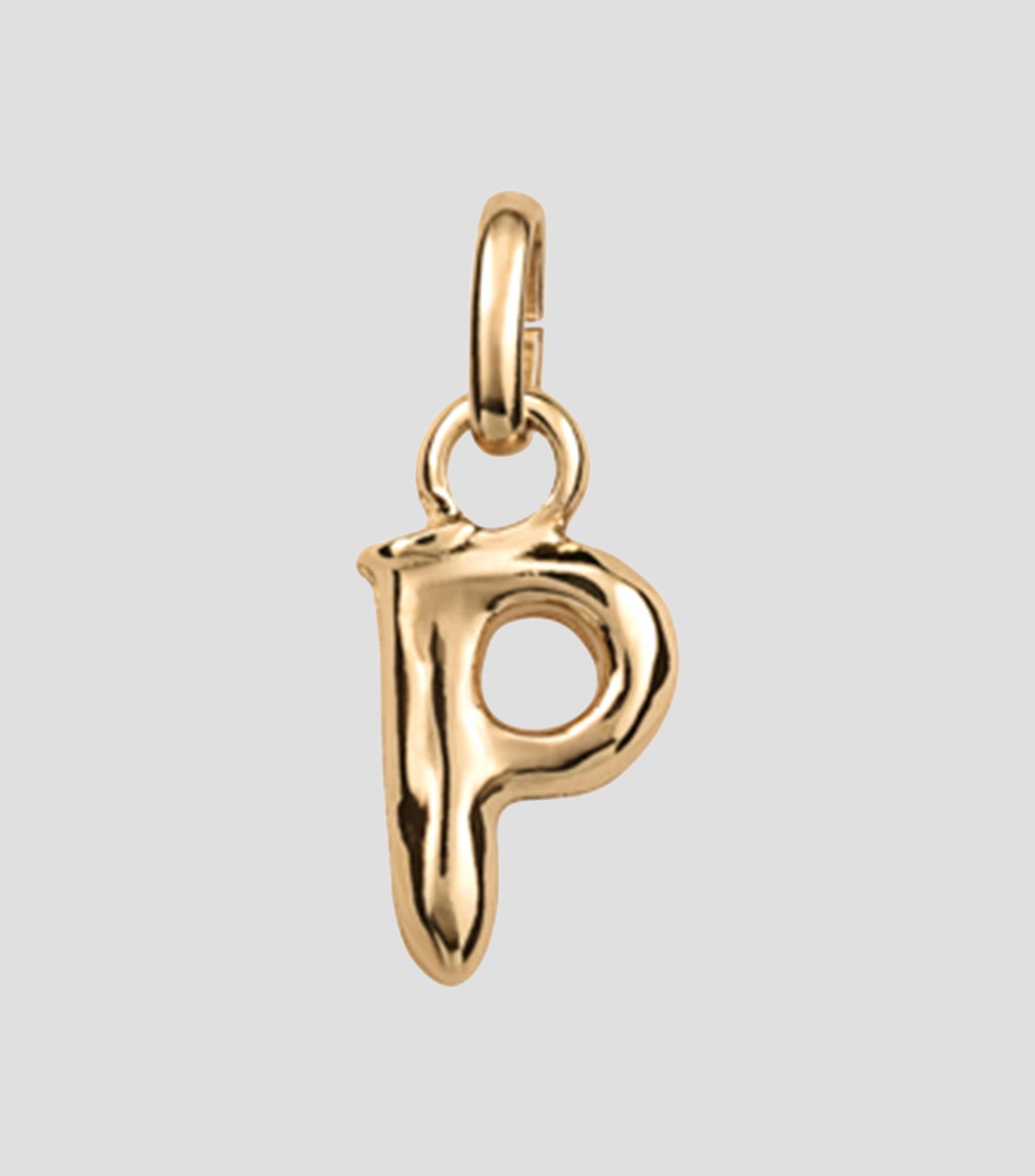 Charm letra P con argolla Mujer