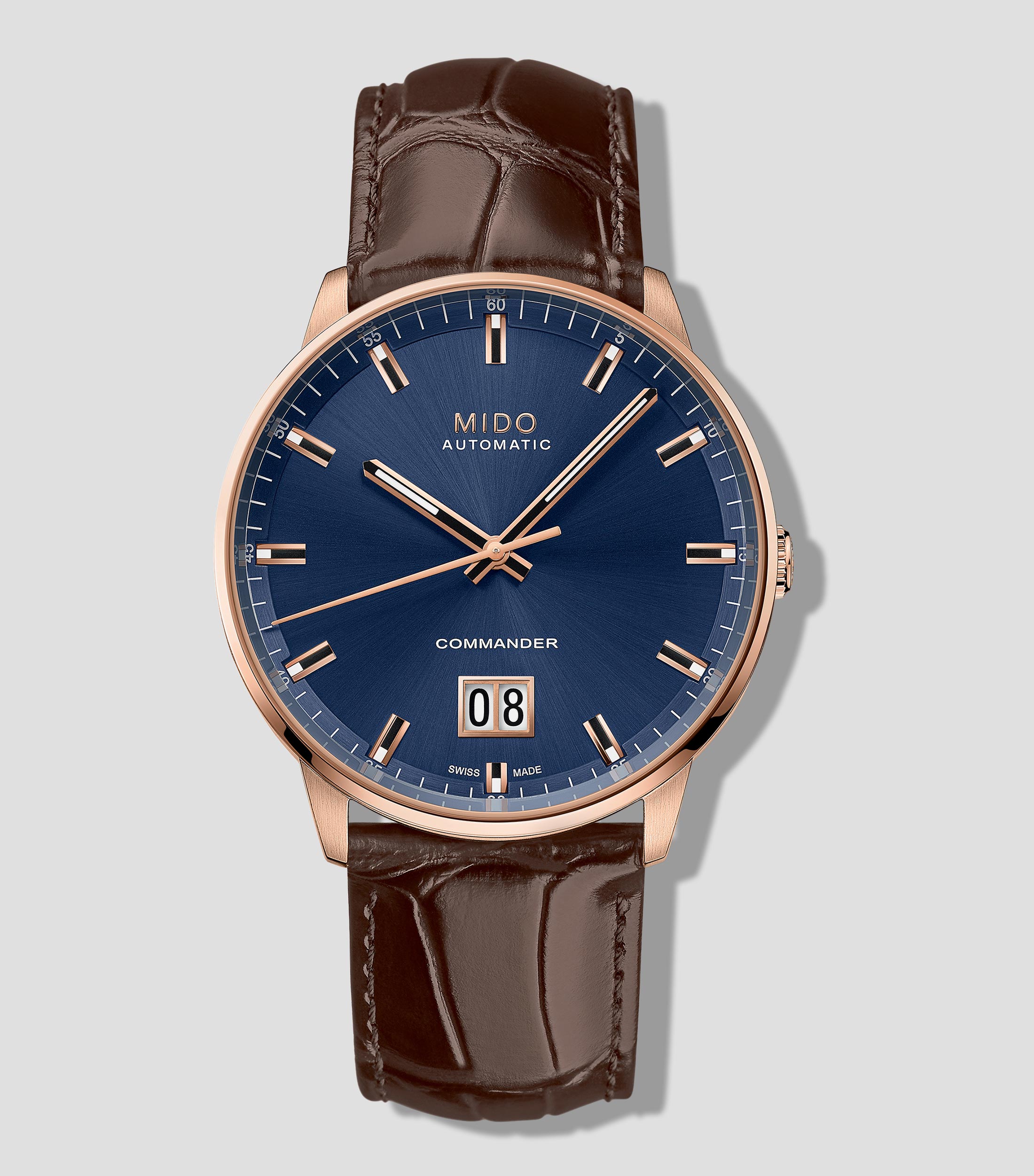 Reloj para Hombre Commander Big Date Casual, Rosa, Café