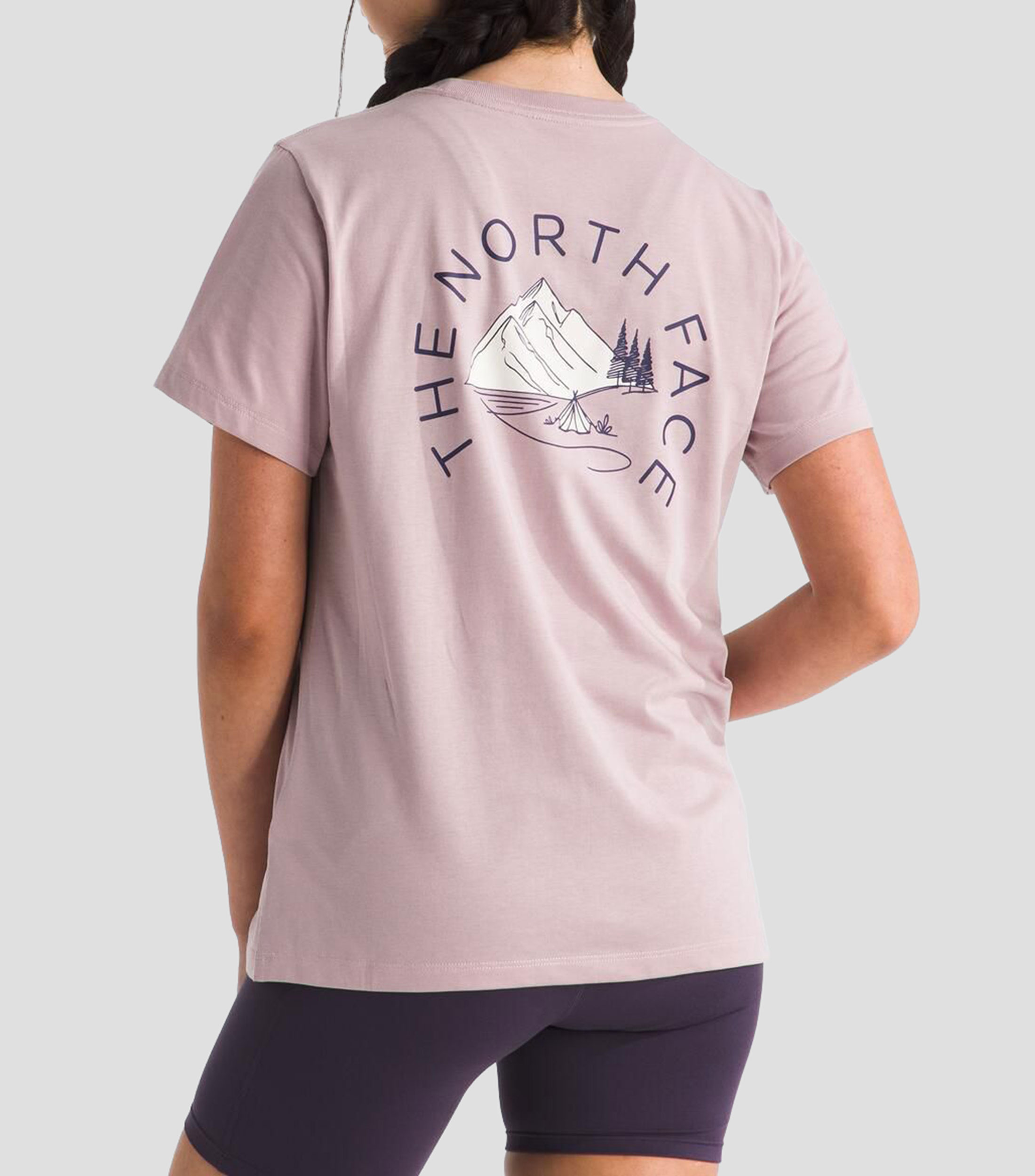 Playera cuello redondo manga corta estampada Mujer