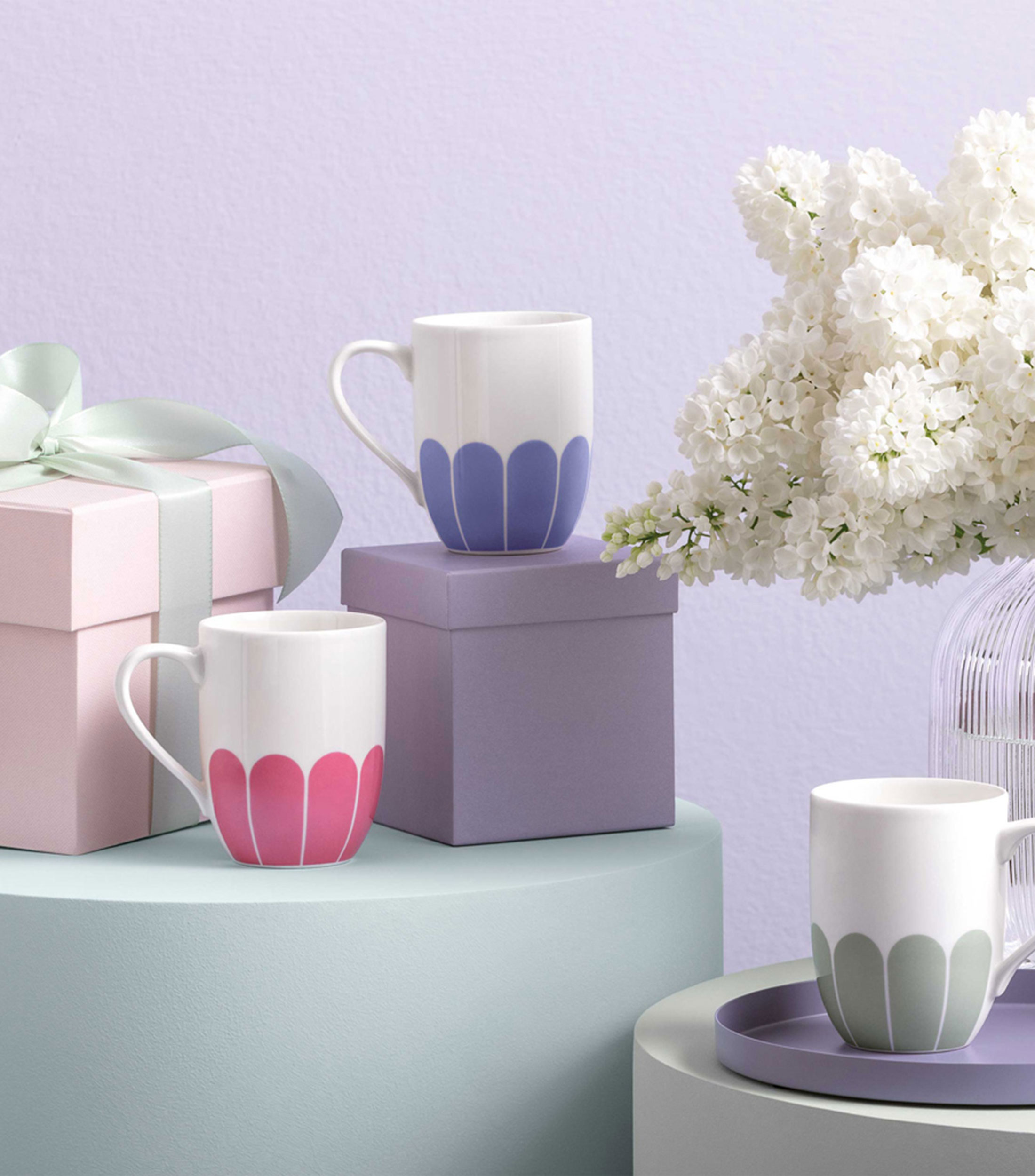 Taza Mug con Asa Fleur Cassis