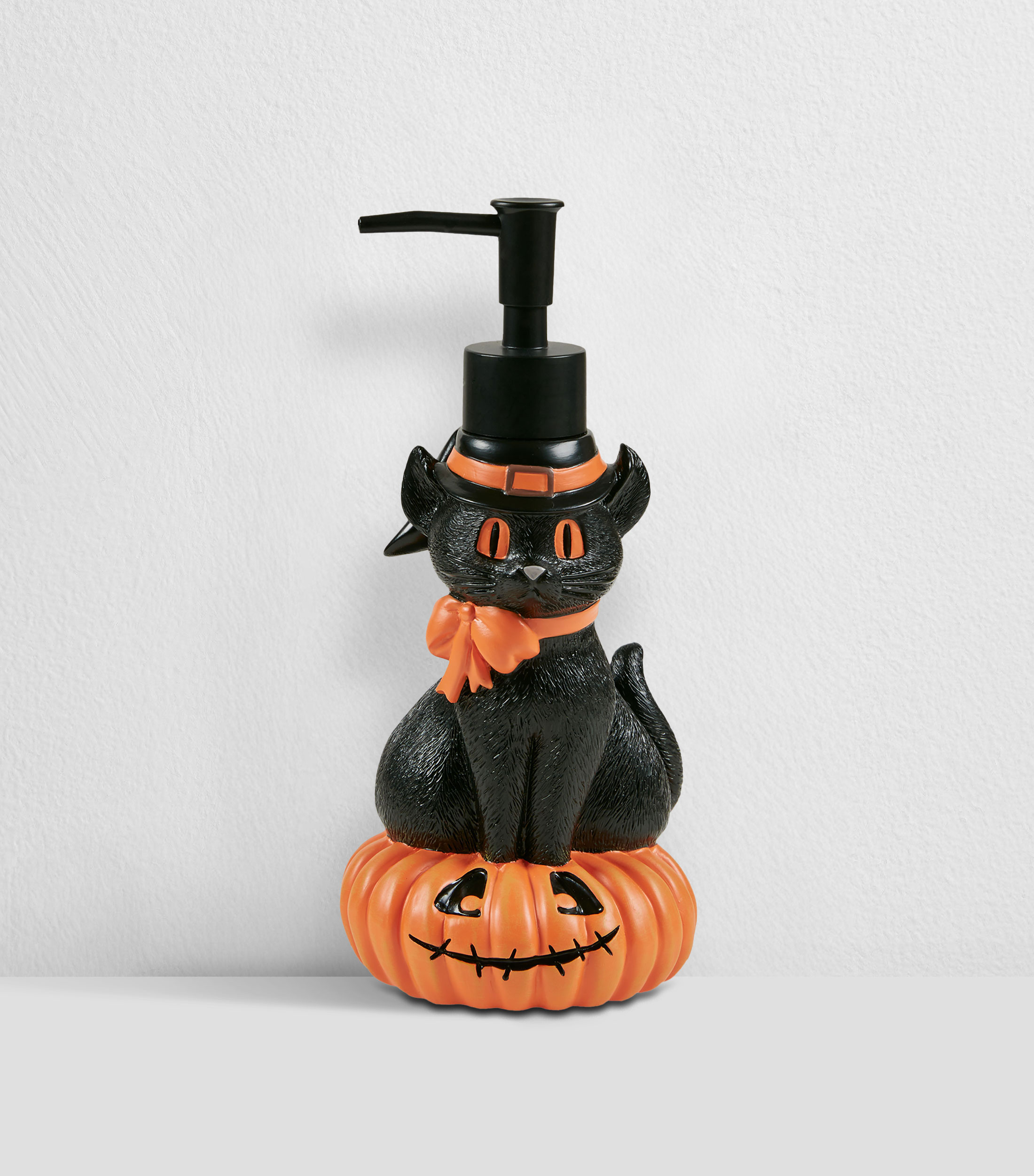 Dispensador de jabón Gato Negro en poliresina