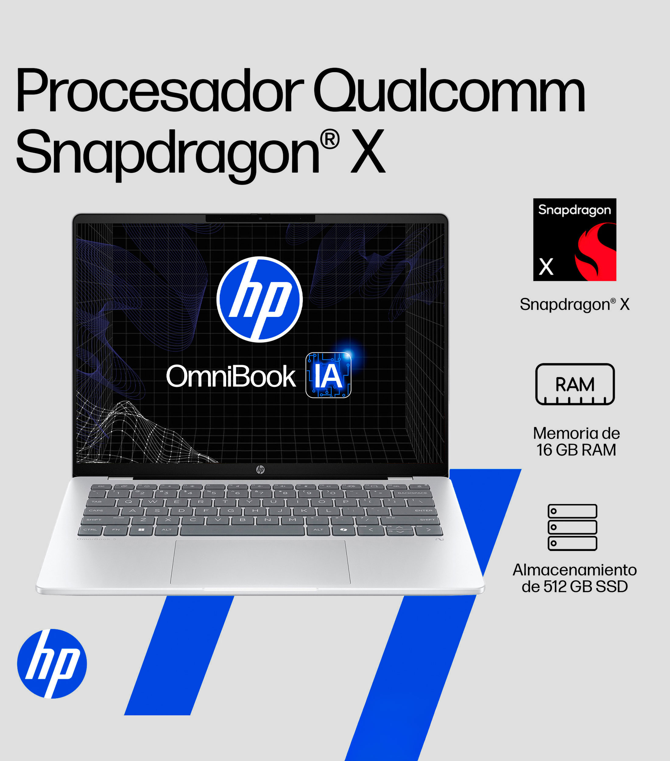 Laptop 14HE0000LA 14", QUALCOMM X1, 16 GB SAM, 512 SSD