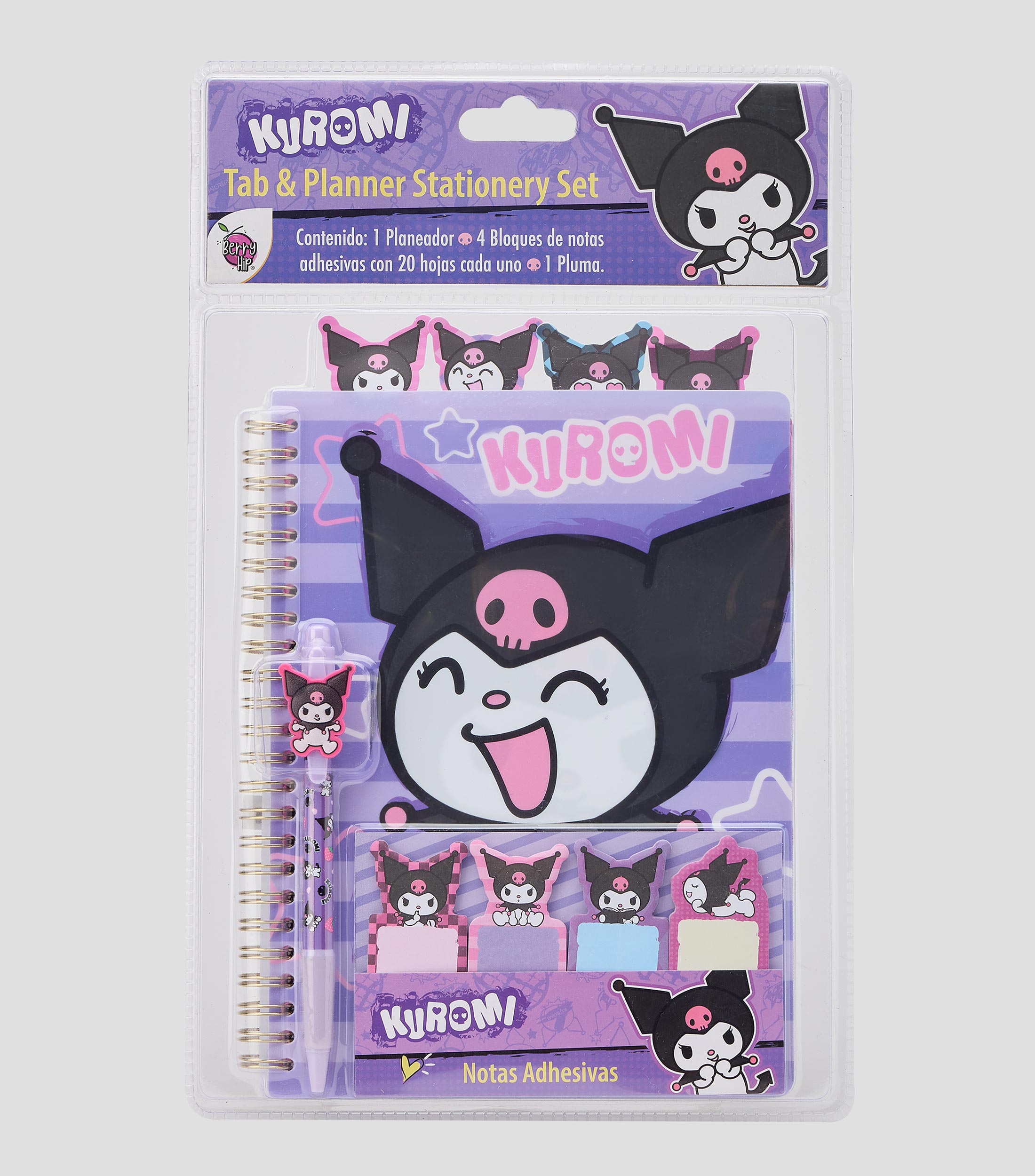 Diario trimestral con accesorios Kuromi