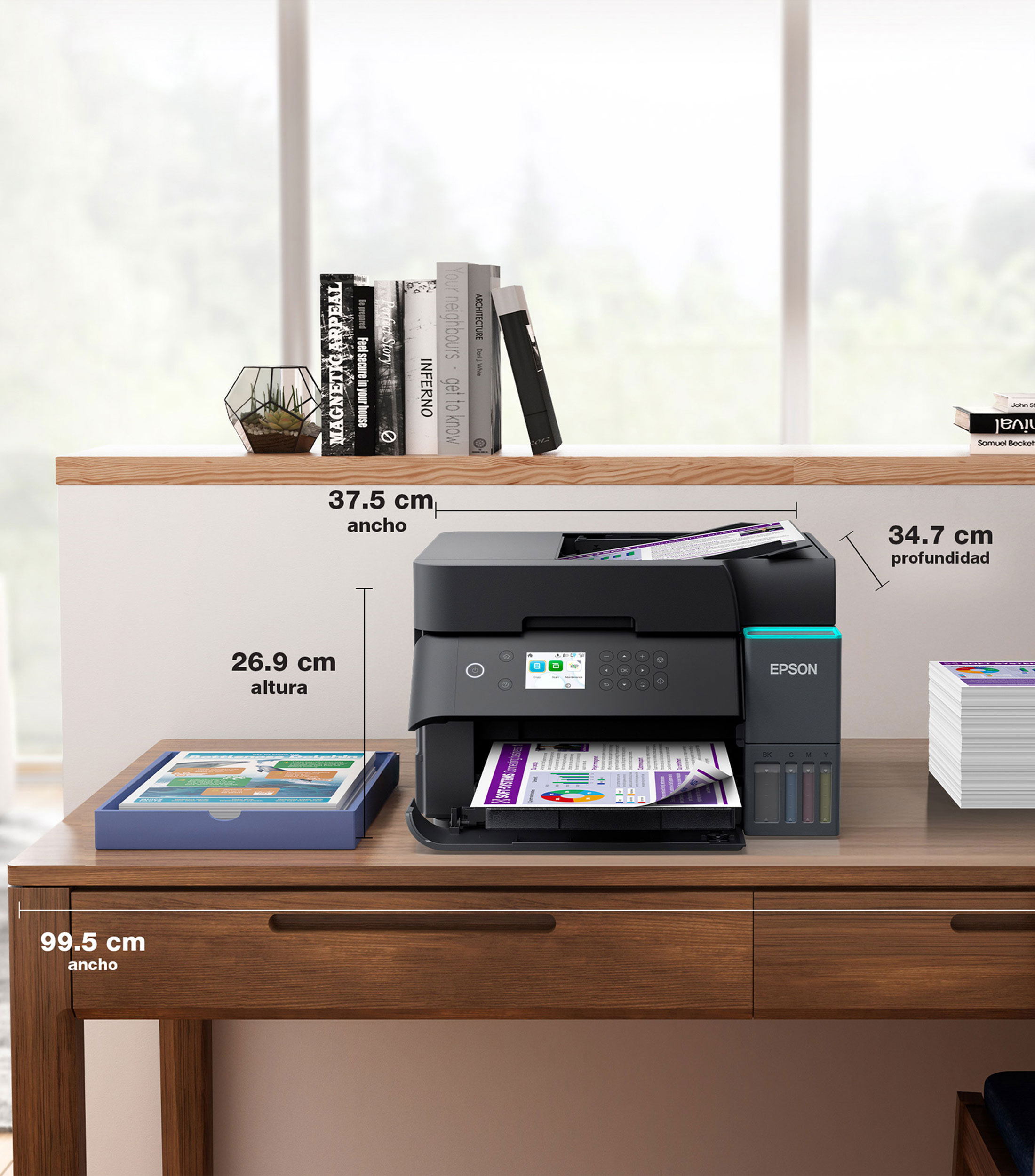 Impresora Multifuncional Inyección de Tinta Ecotank L6370 a Color