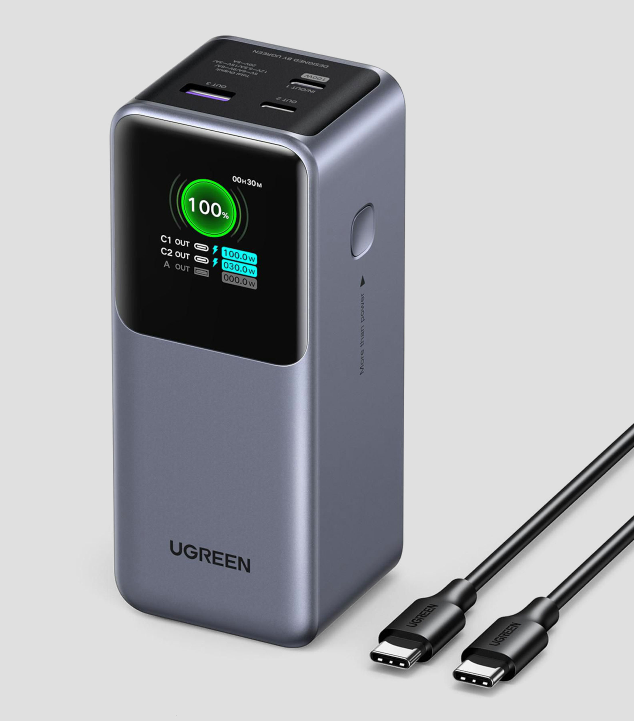 Bateria portatil de 20000 mAh Multientradas