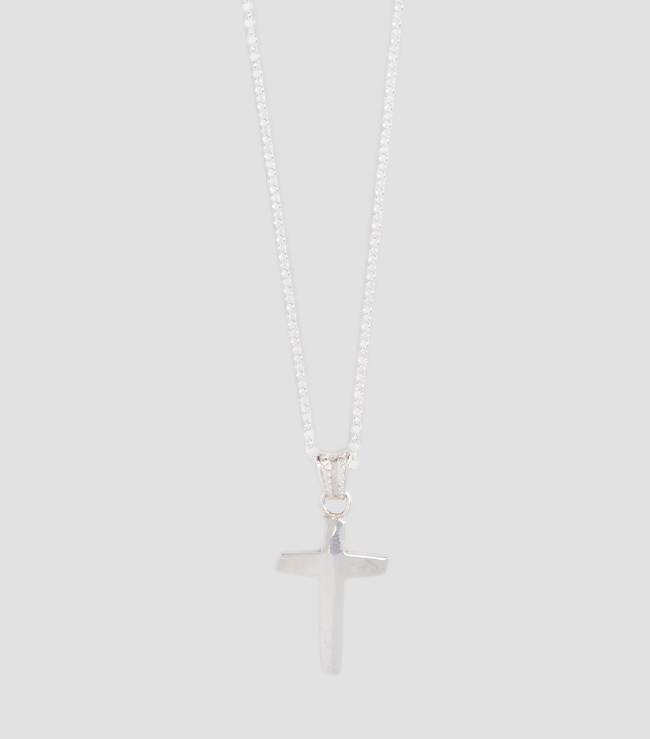 Dije Plain Cross en plata .925 Hombre