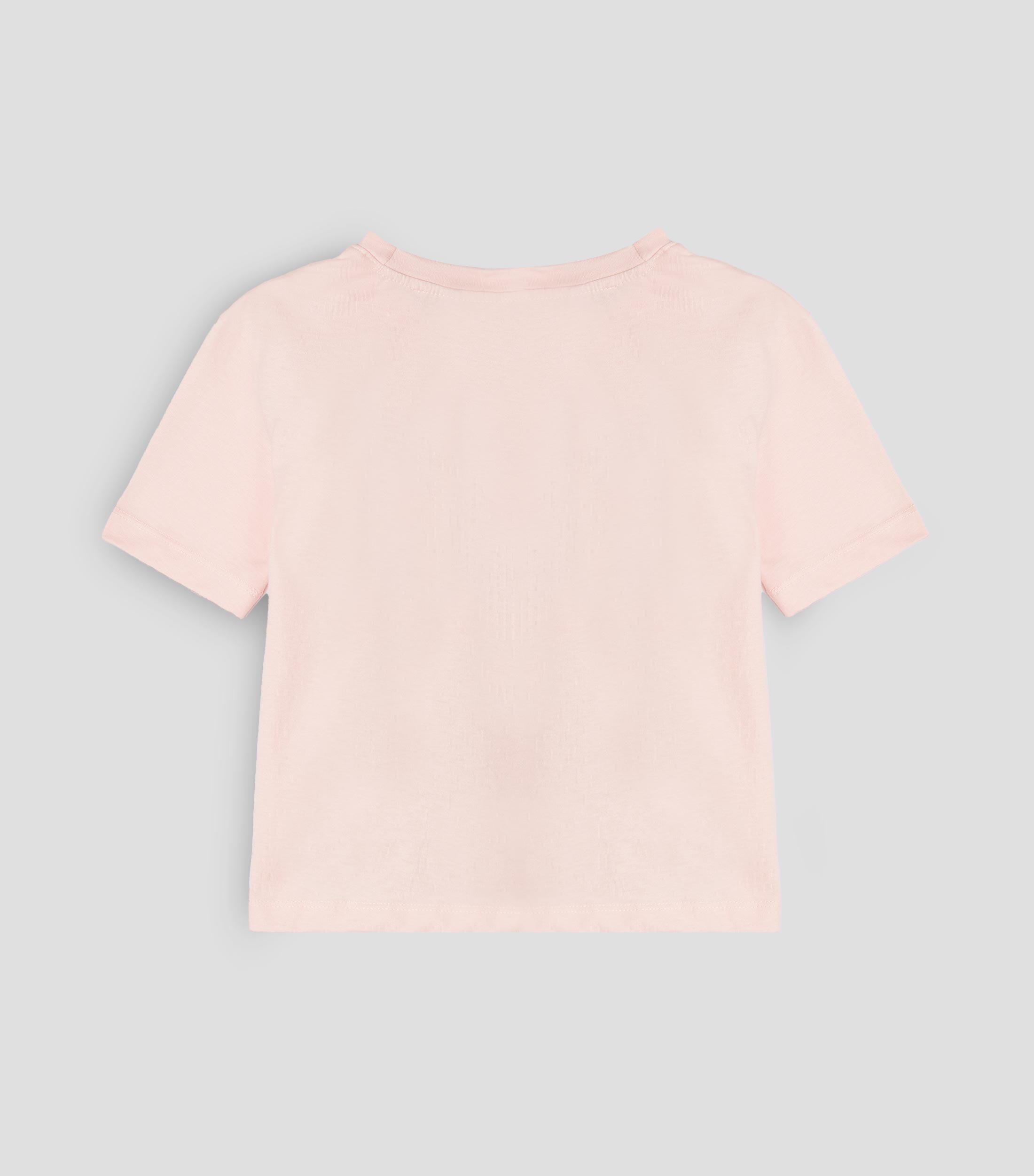 Playera cuello redondo manga corta estampada Niña
