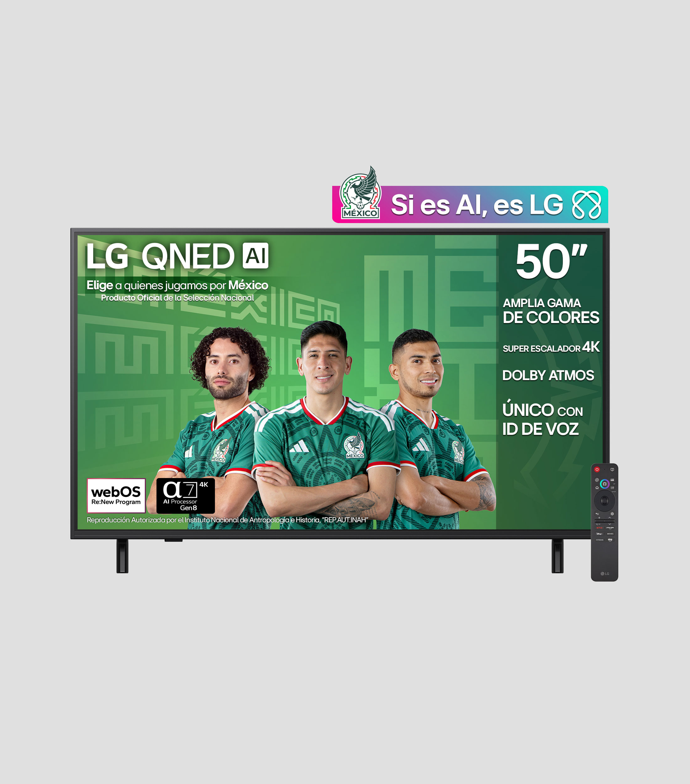 Pantalla 50 pulgadas Plana QNED AI QNED82 4K SMART TV 2025