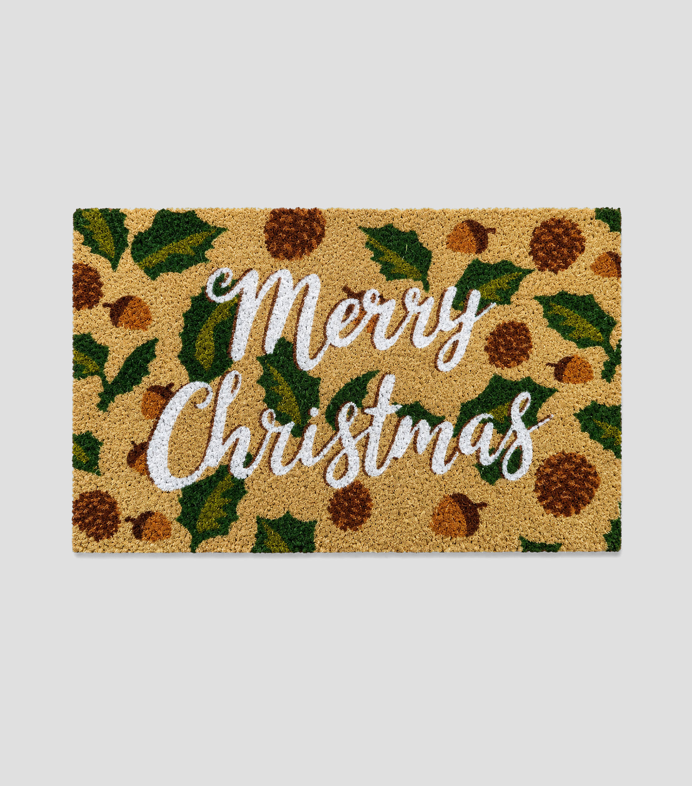 Tapete decorativo Merry Christmas en material sintético 45 x 75 cm