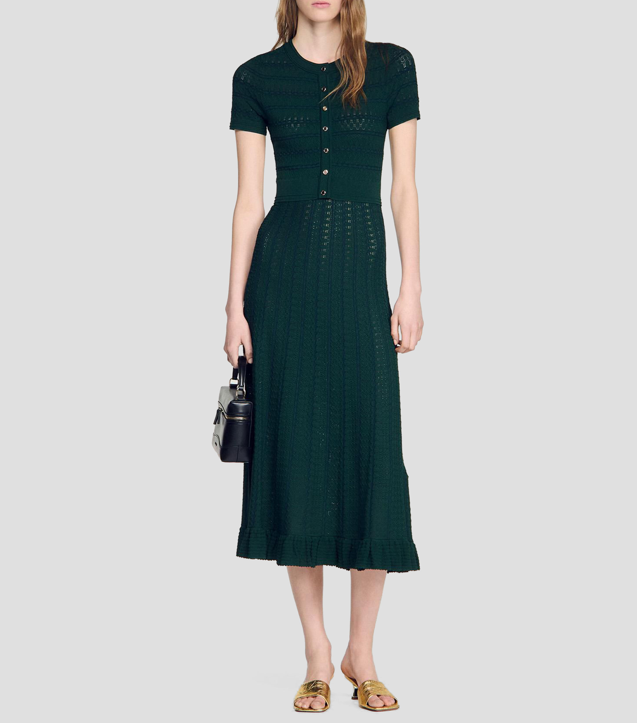 Vestido midi fantasía Mujer