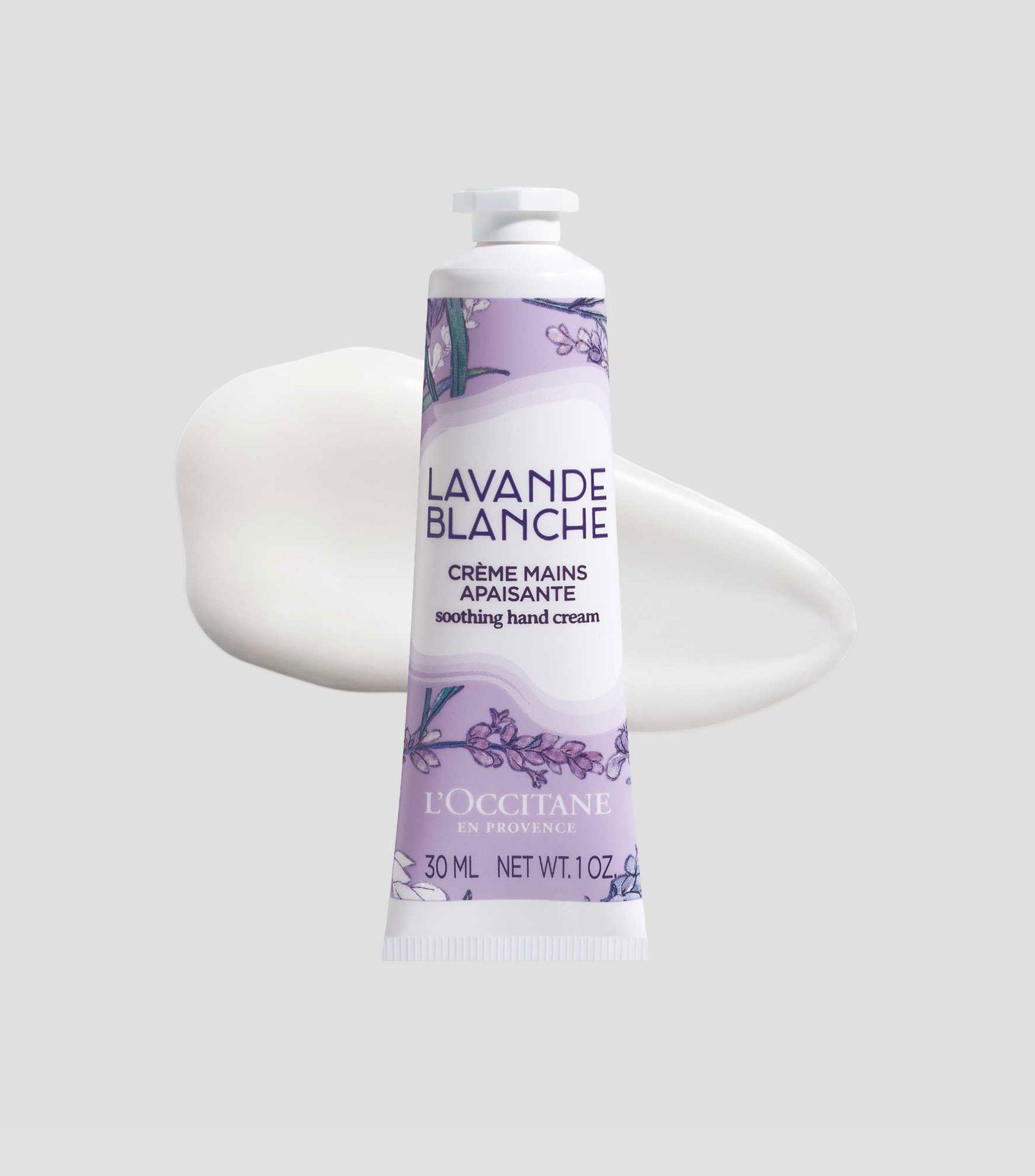 Crema para manos Lavanda blanca, 30 ml