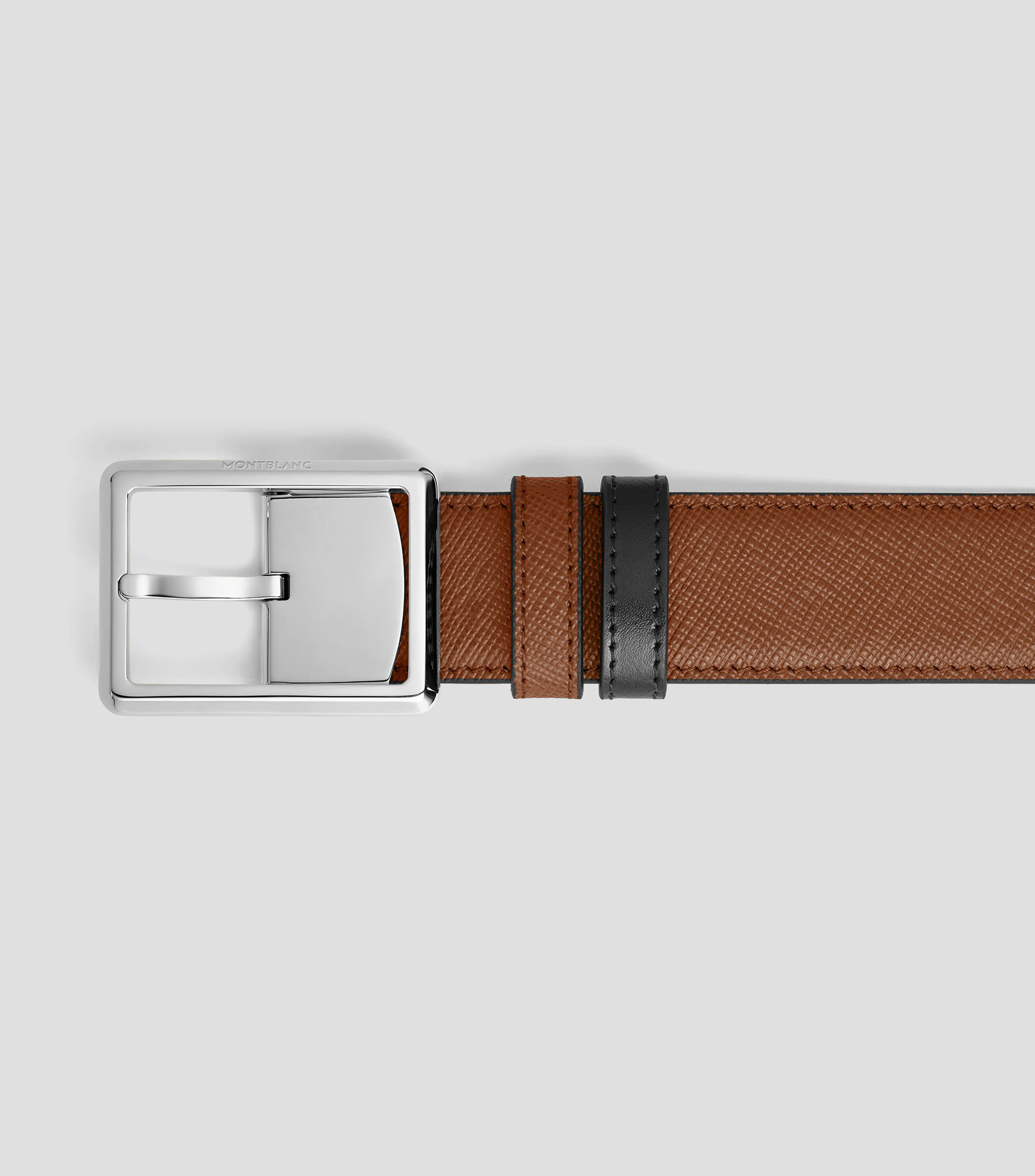 Cinturón reversible rectangular Hombre