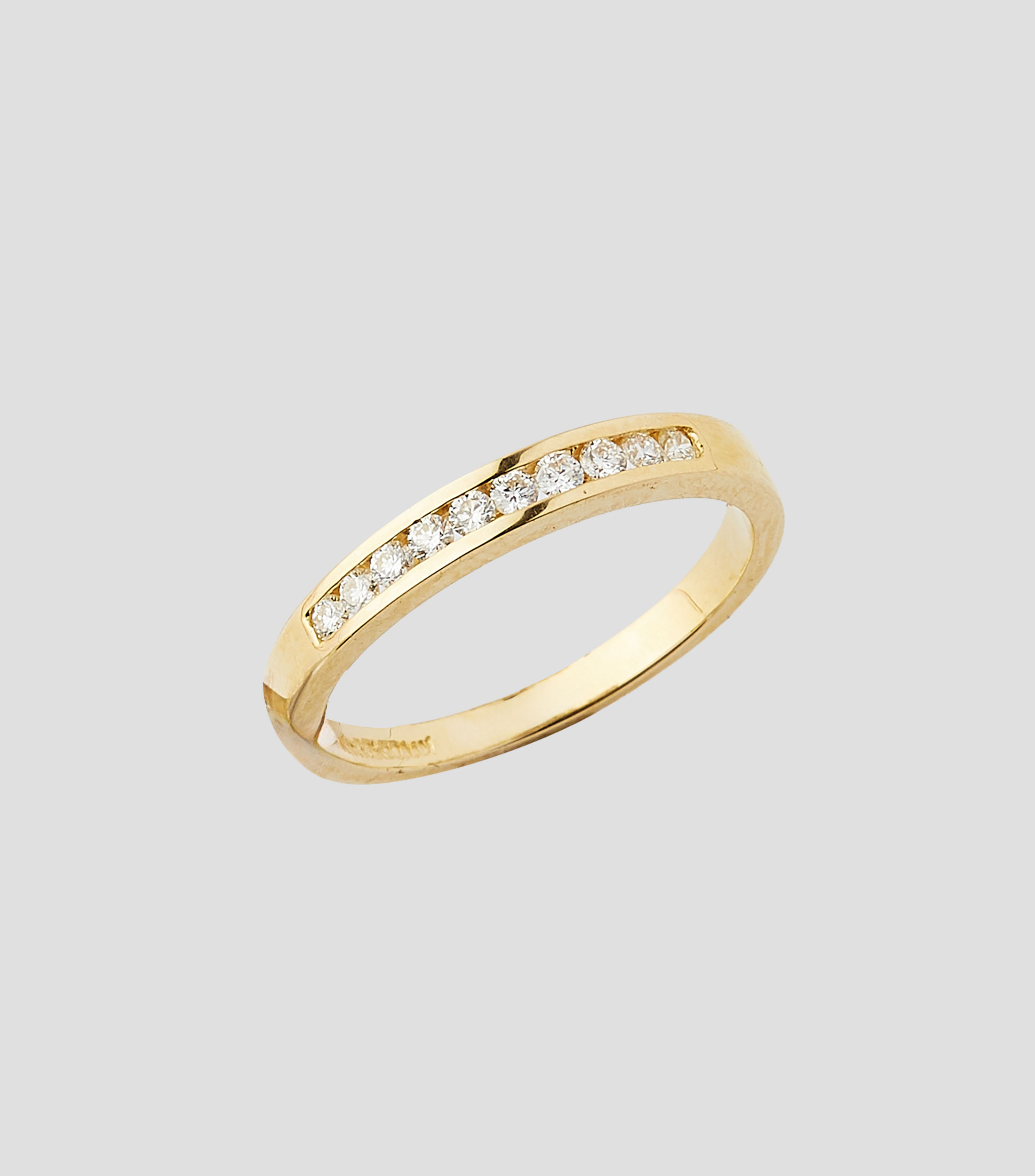 Anillo churumbela en Oro de 14 Kilates con brillantes Mujer