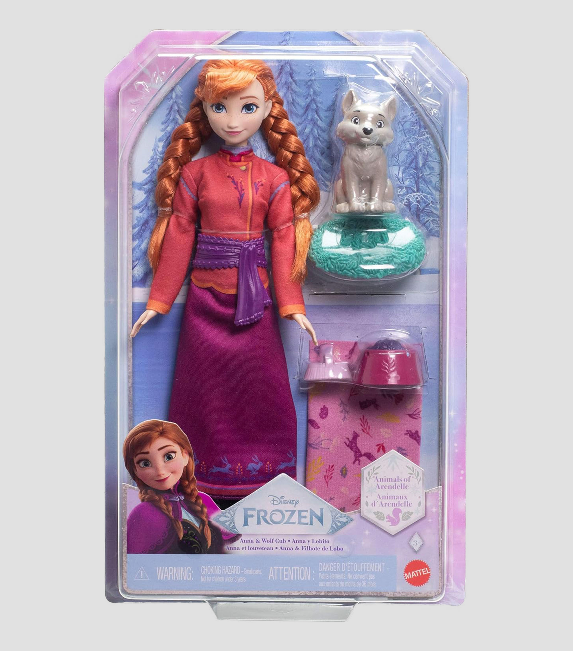 Muñeca Frozen Anna con Zorro