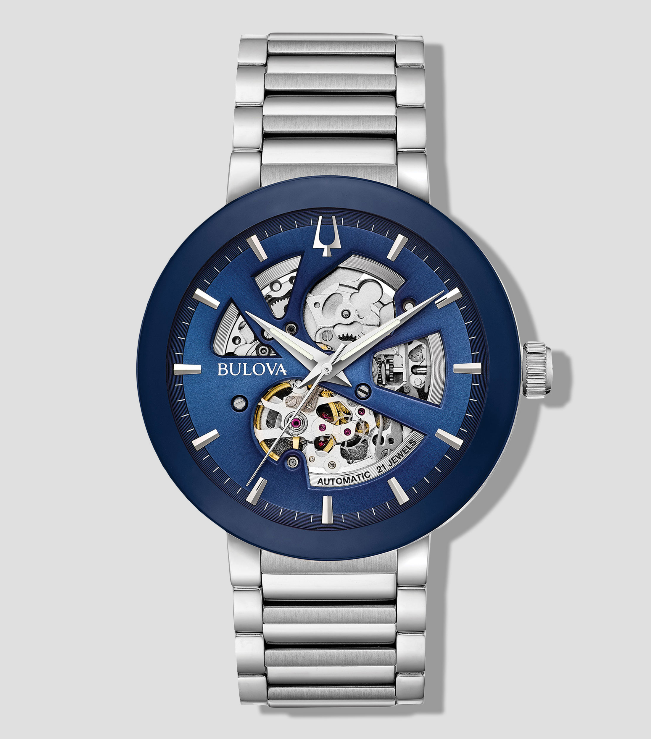 Reloj para Hombre Modern Casual, Azul, Plateado