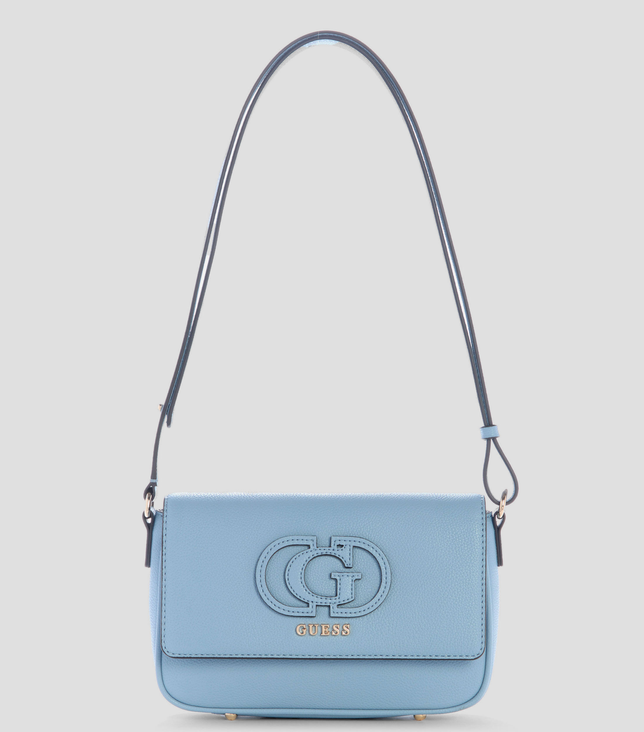 Bolsa crossbody lisa con detalle texturizado Mujer
