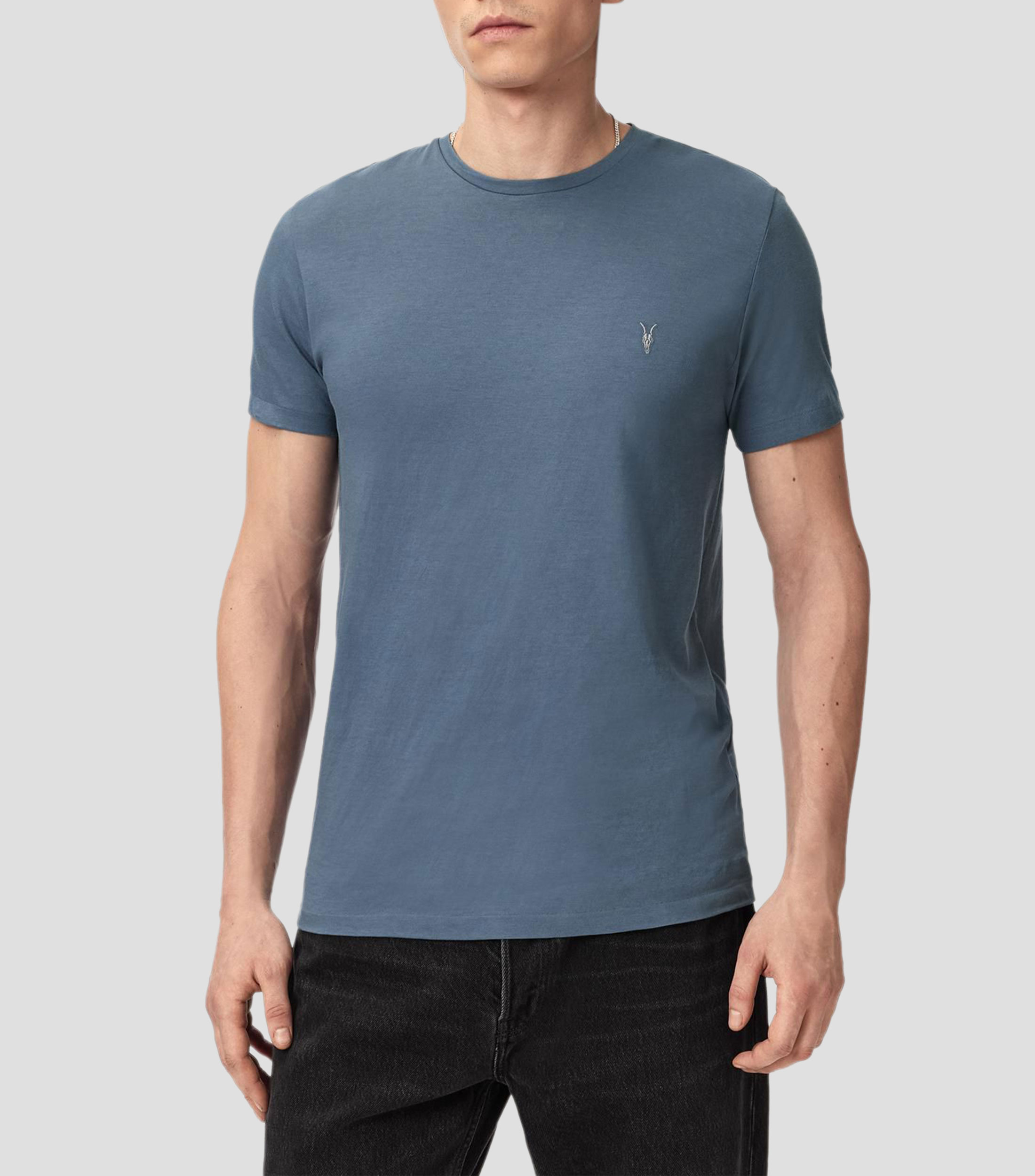 Playera cuello redondo manga corta lisa Hombre
