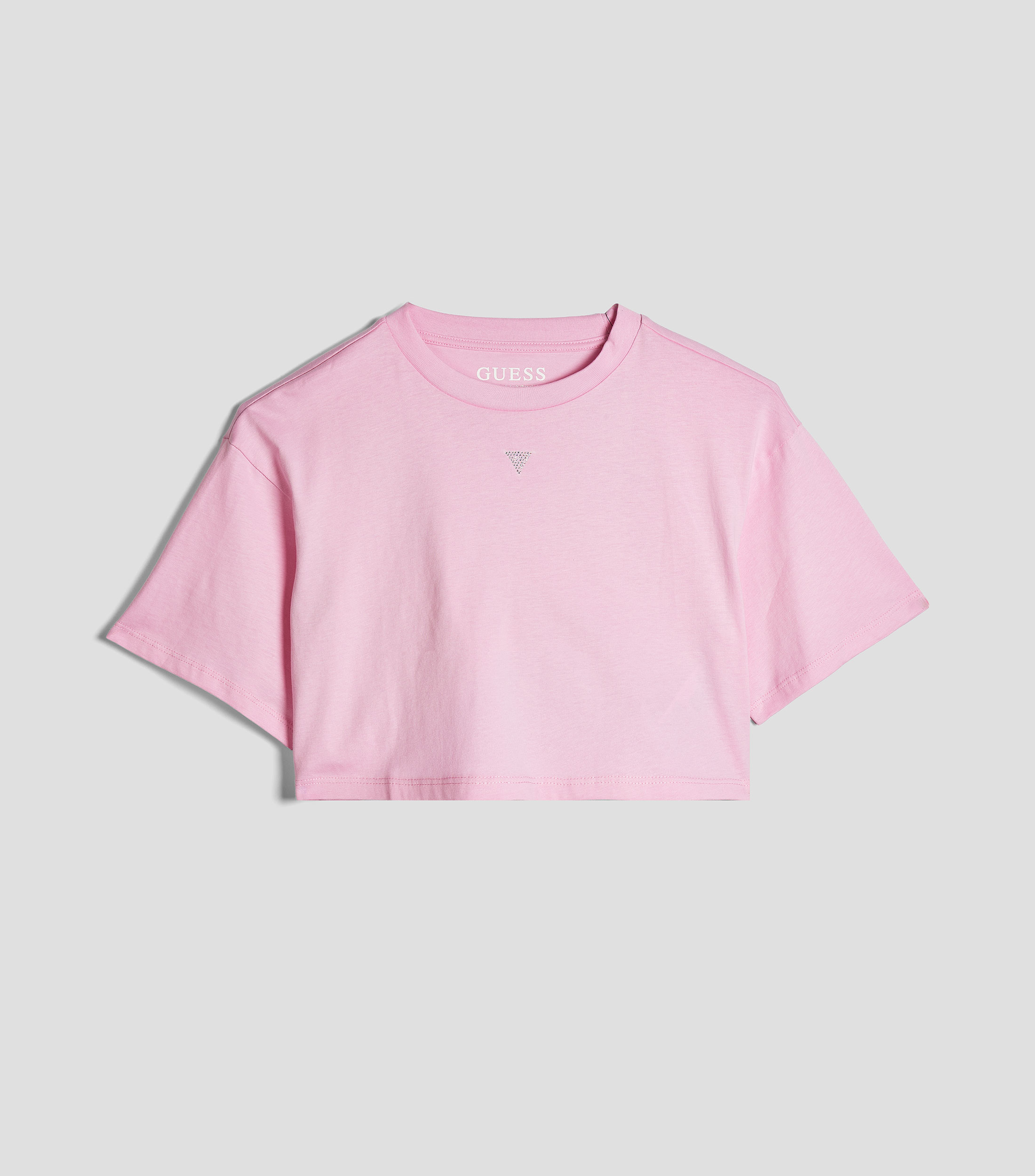 Playera cuello redondo manga corta lisa Niña