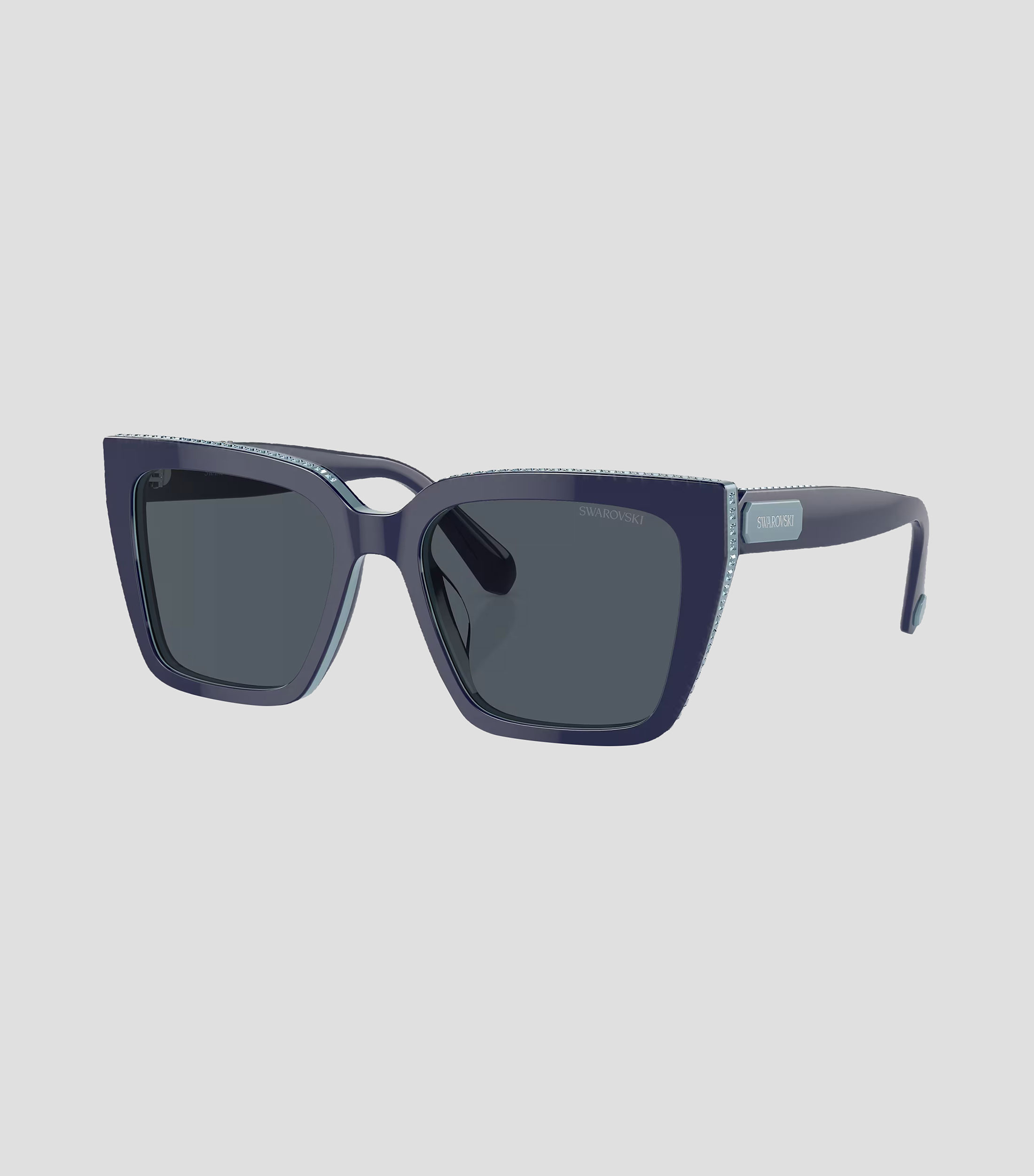 Lentes de sol cuadrados azules Mujer