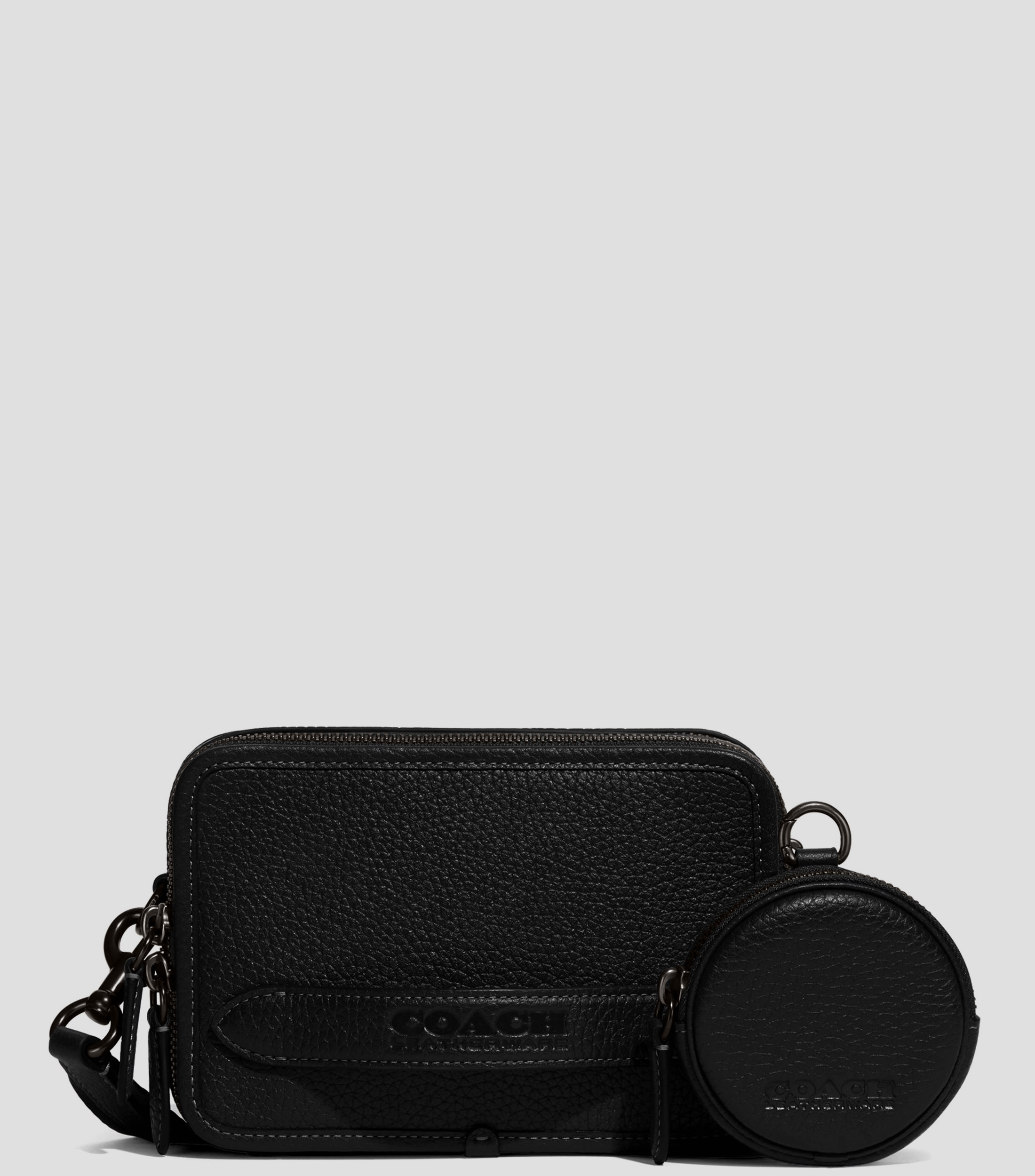COACH: Bolso Crossbody Negro en Piel Charter Hombre El Palacio