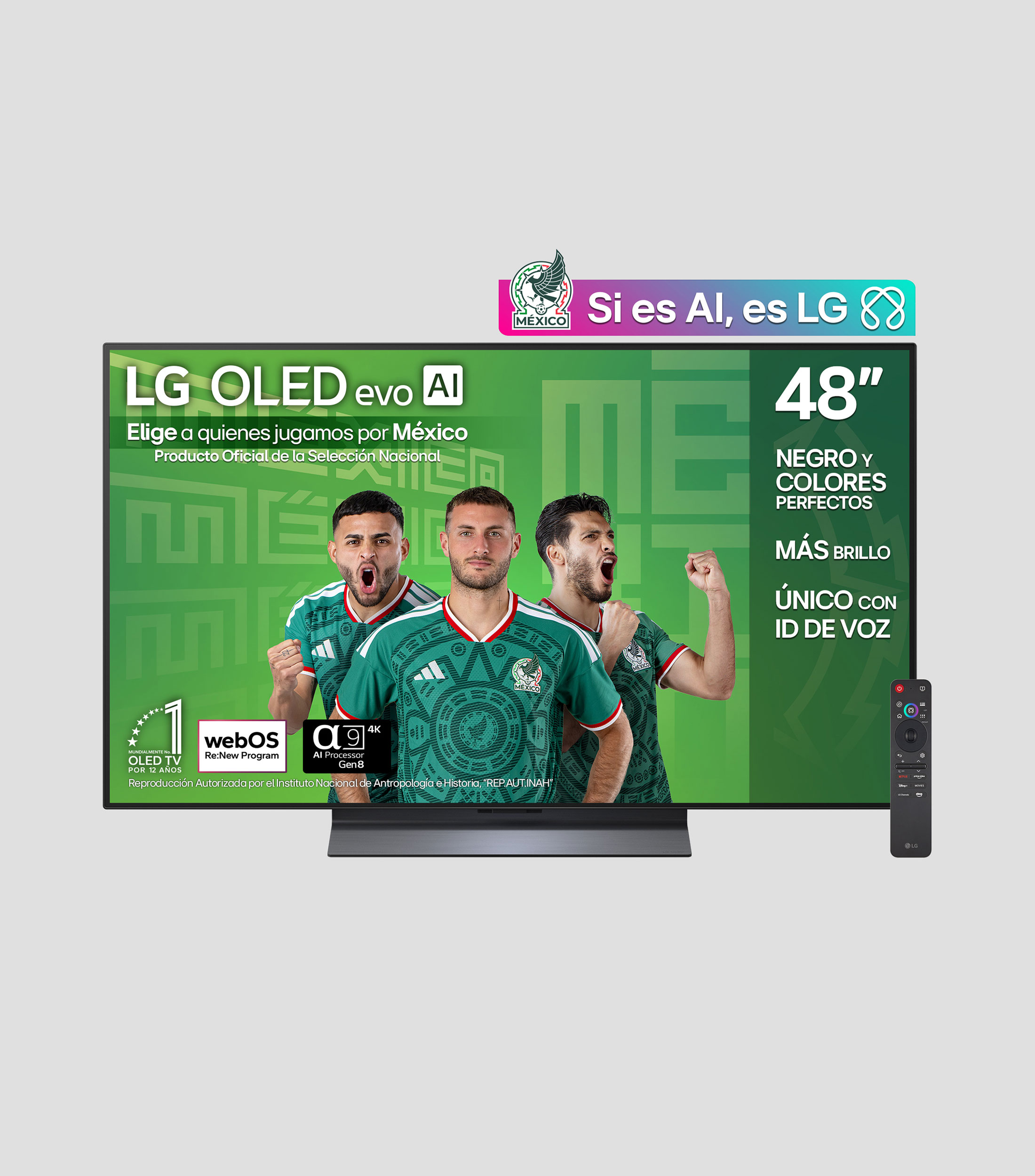 Pantalla 48 pulgadas plana OLED evo AI C5 4K SMART TV 2025