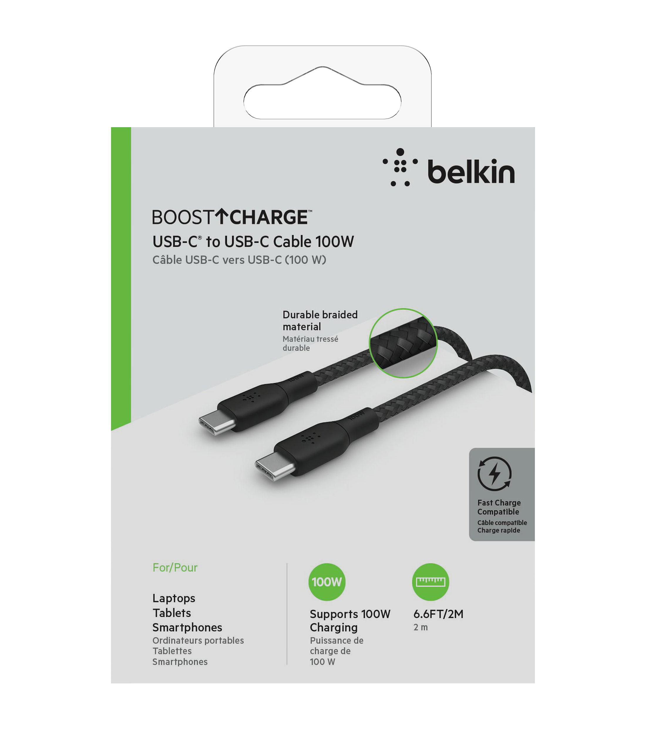 Belkin: Cable USB-C a USB-C, Negro 2 m | El Palacio de Hierro