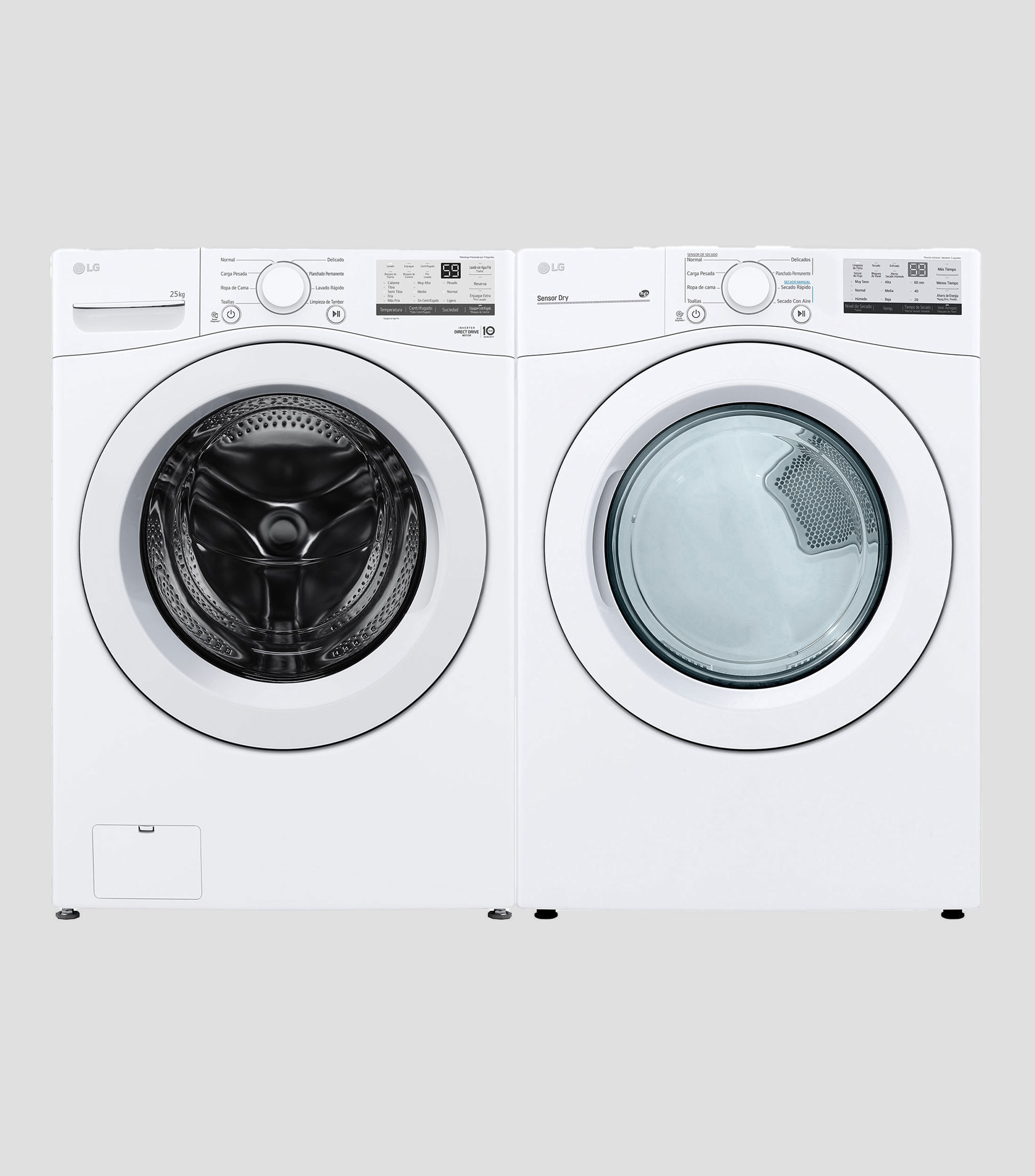 Centro de Lavado WM25WV2S6W.DF20WV2W Gas-Eléctrica de carga frontal 25 Kg