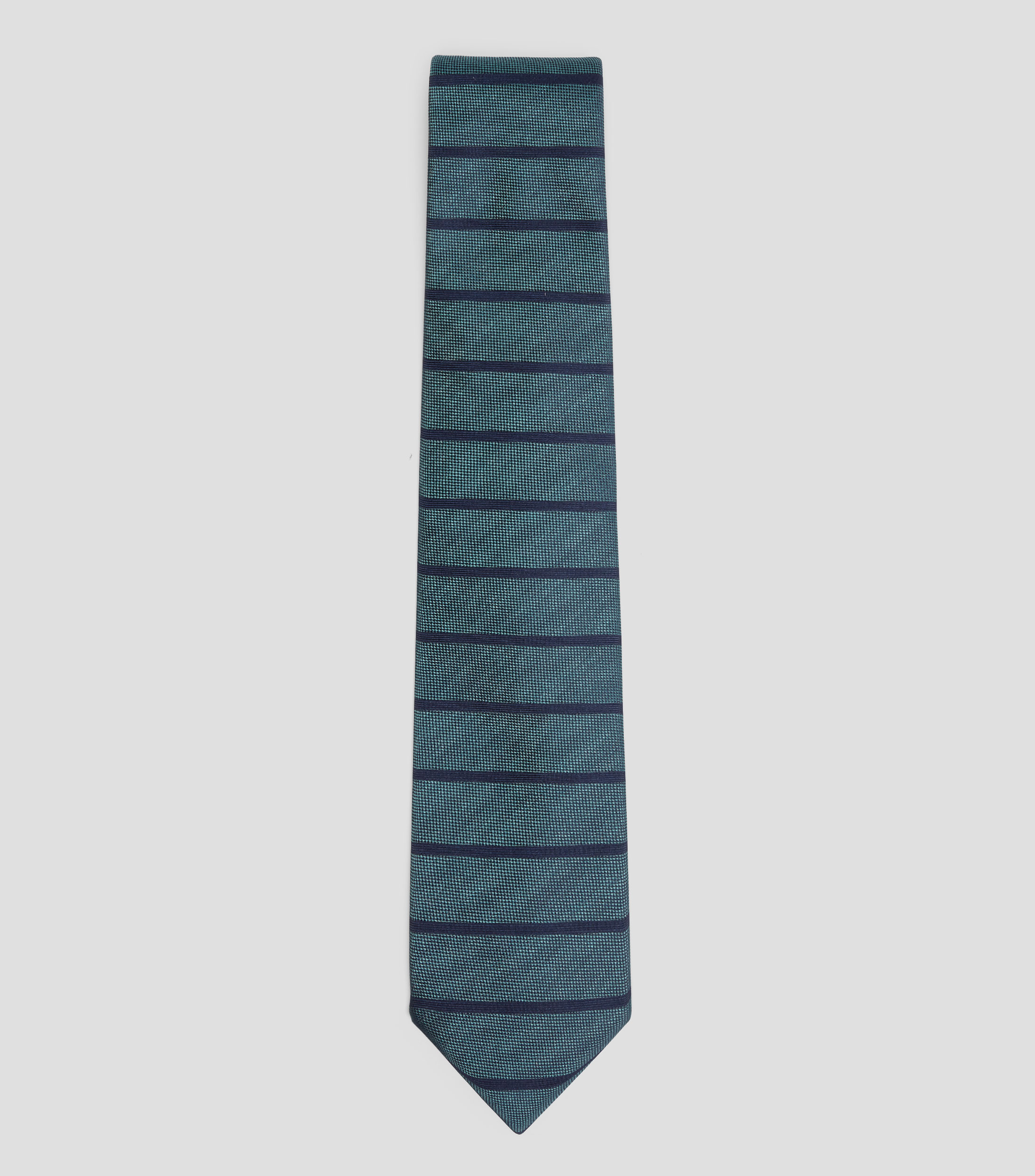 Corbata ancha en seda de rayas