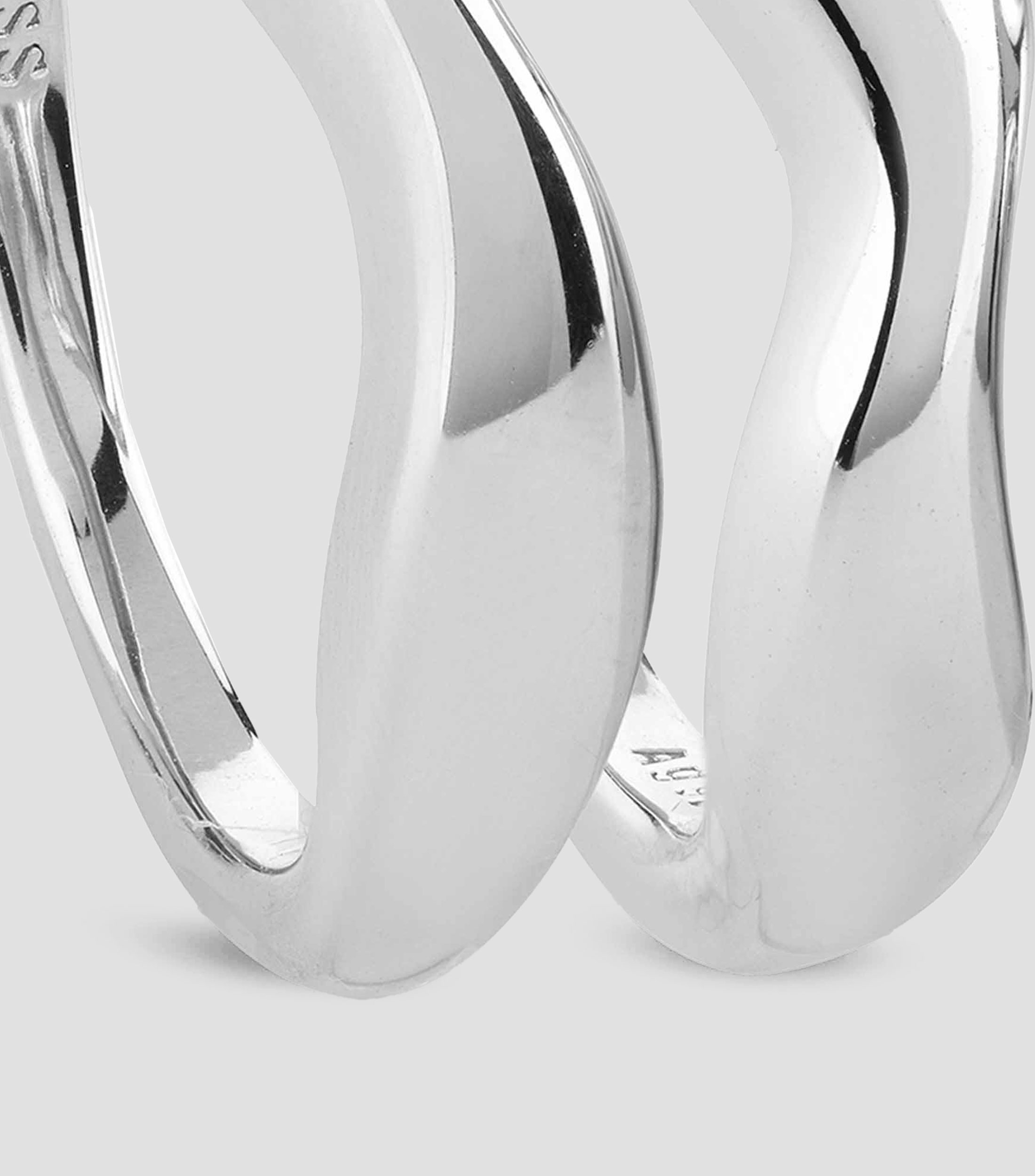 Anillo en plata Fluid Mujer