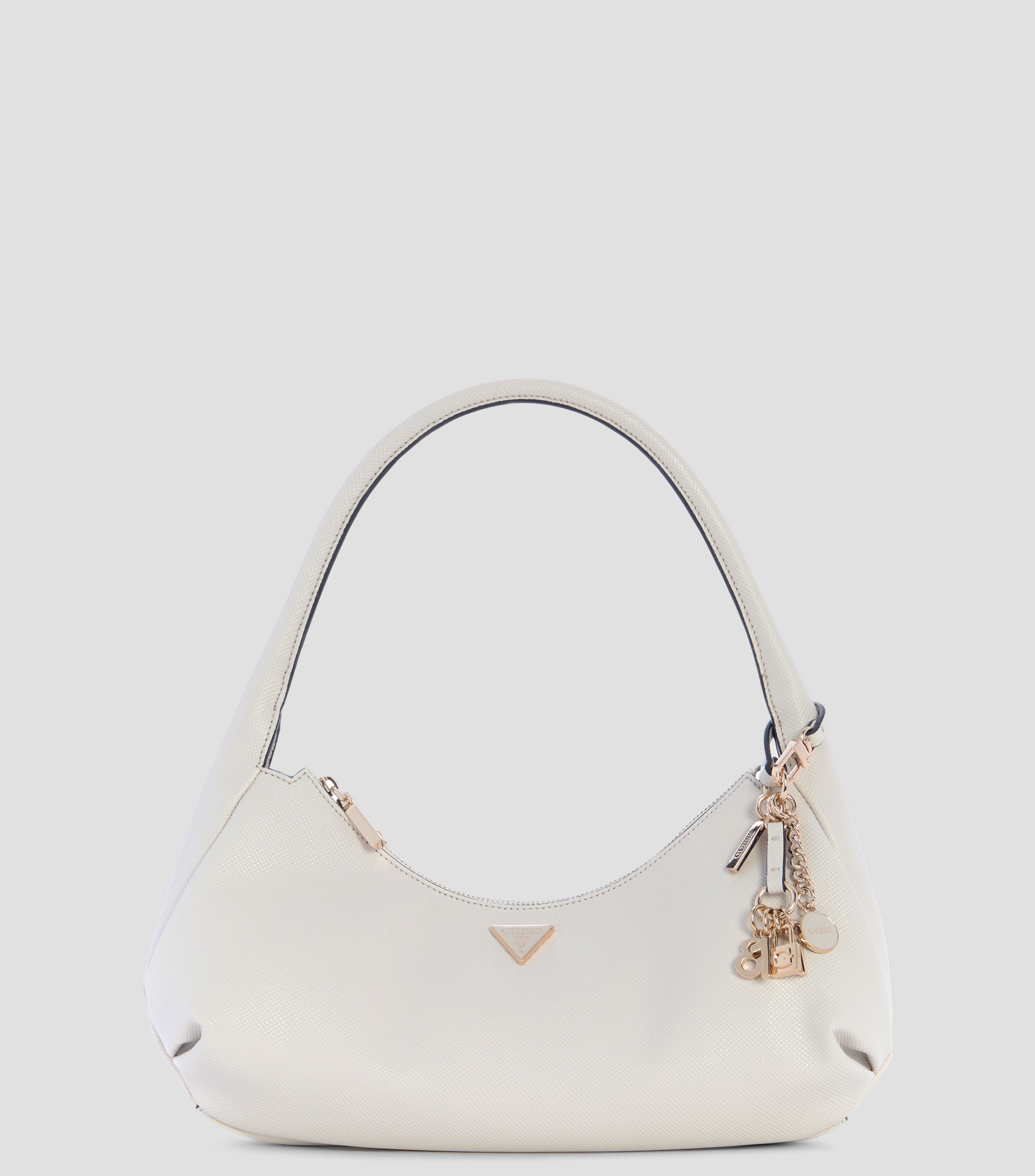 Bolsa hobo lisa con detalle texturizado Mujer