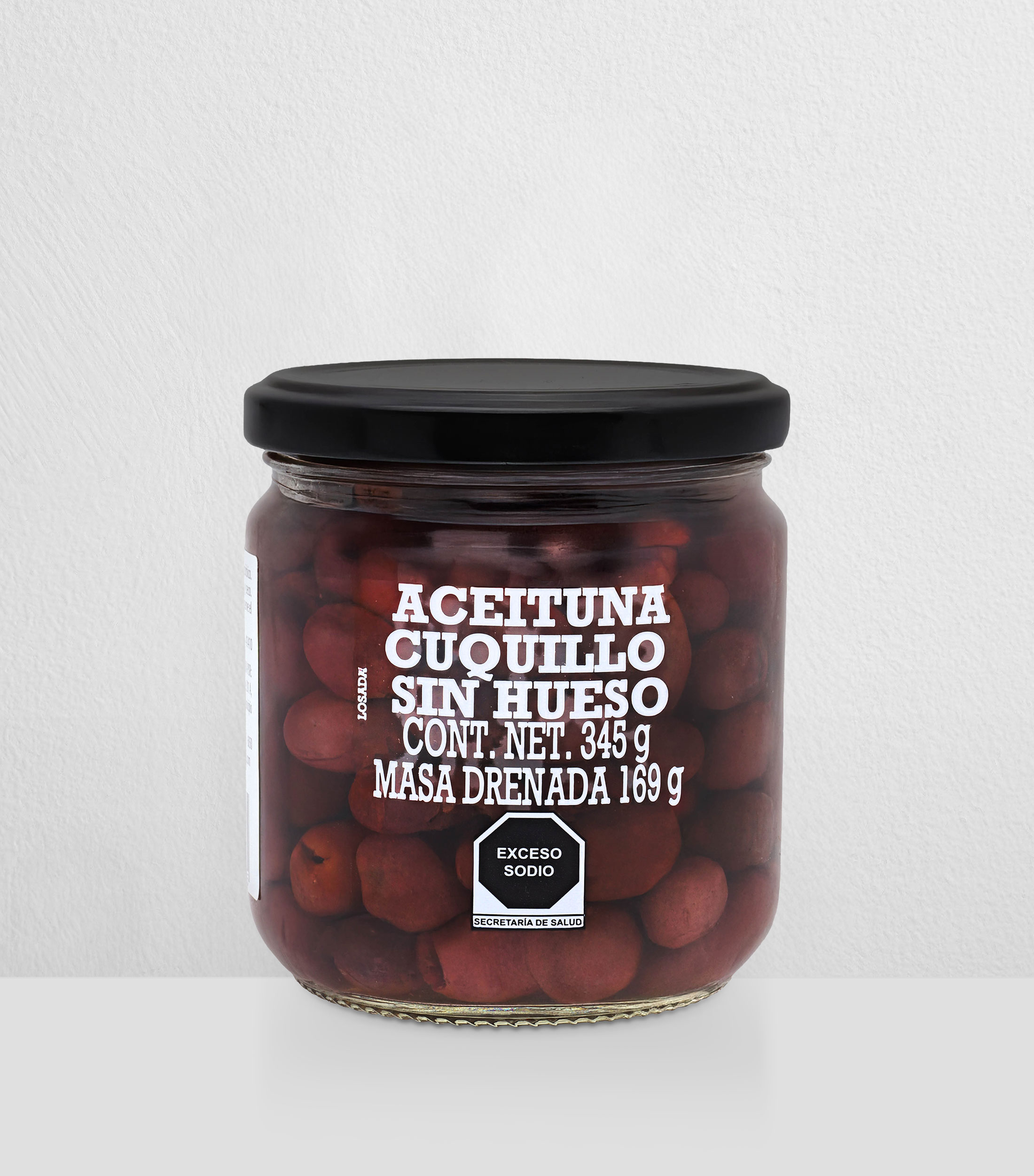 Aceitunas cuquillo sin hueso natural, 345 g