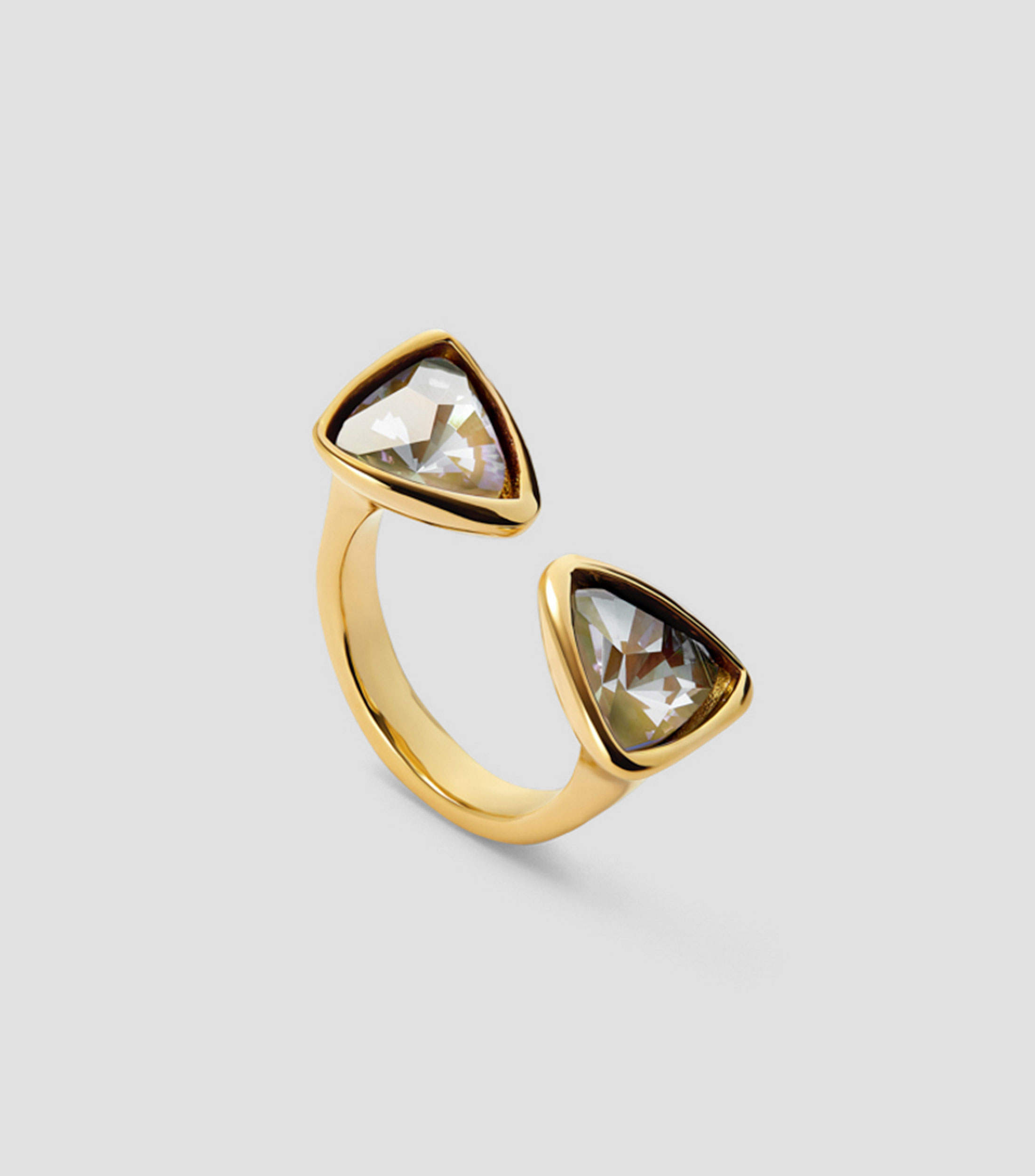 Anillo triángulos encontrados Mujer