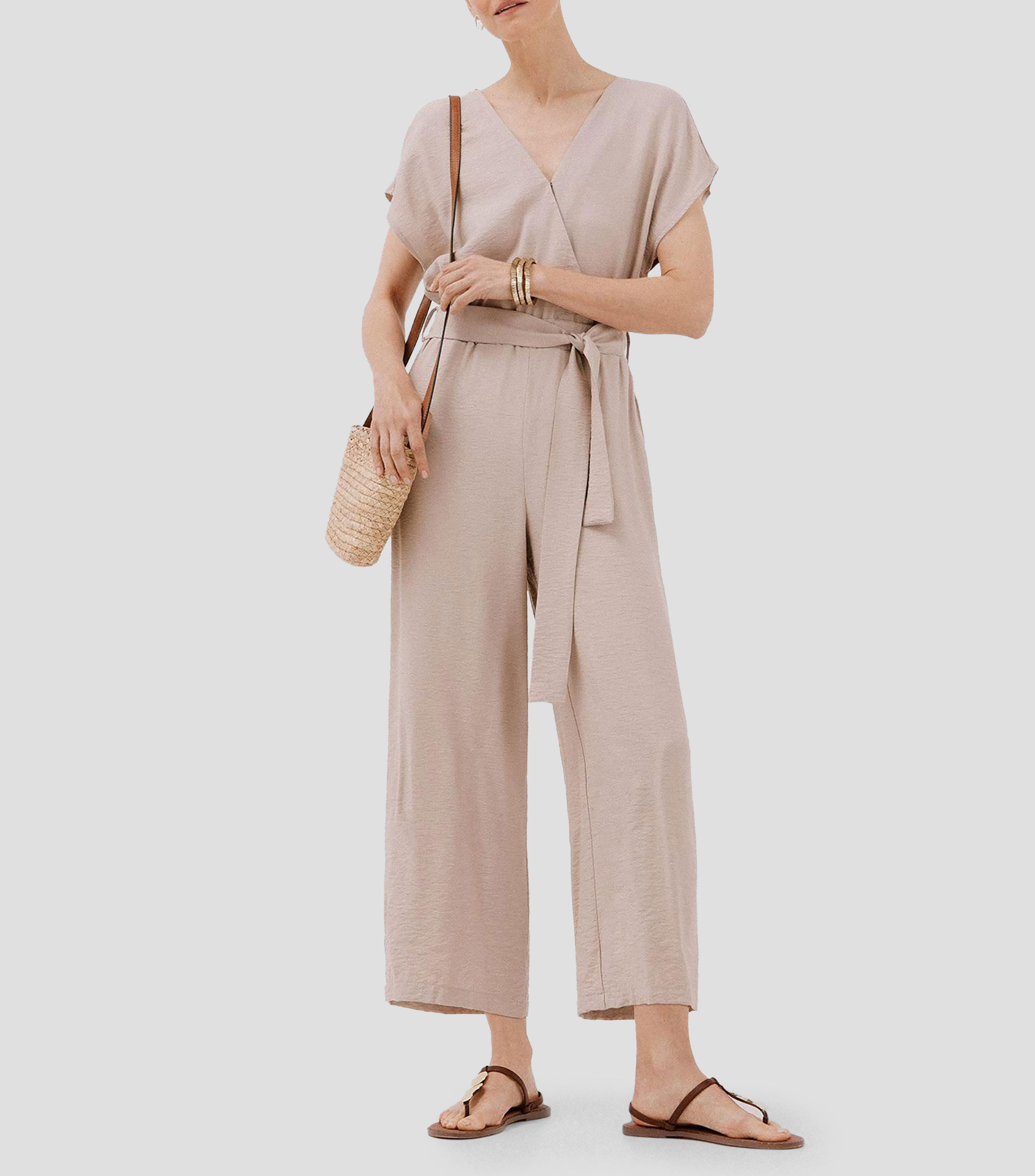 Jumpsuit de corte recto Mujer